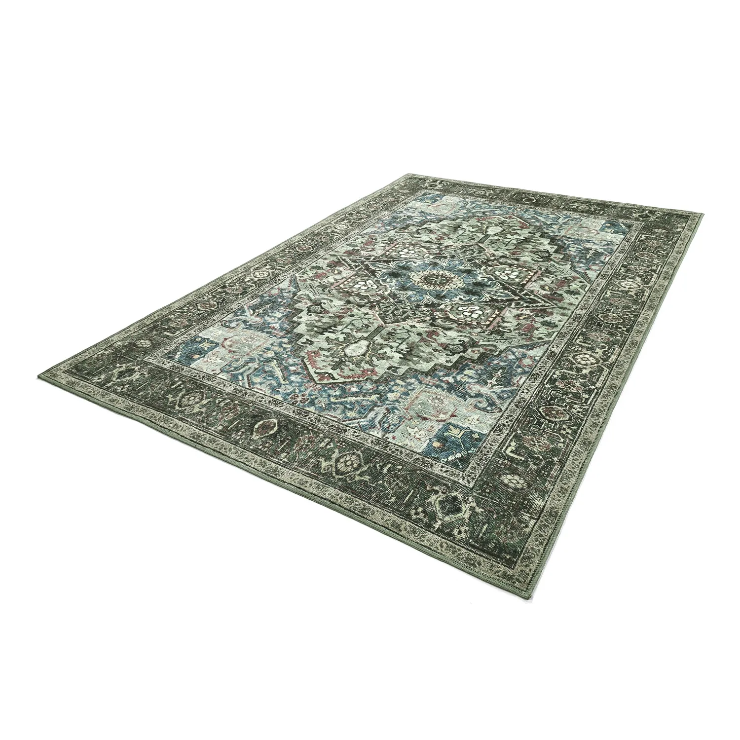 Tappeto a tessitura piatta - Birjand (verde)