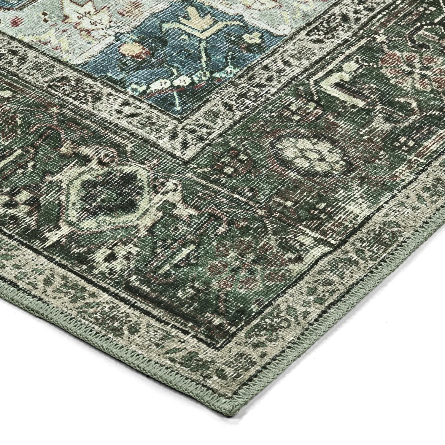 Tappeto a tessitura piatta - Birjand (verde)