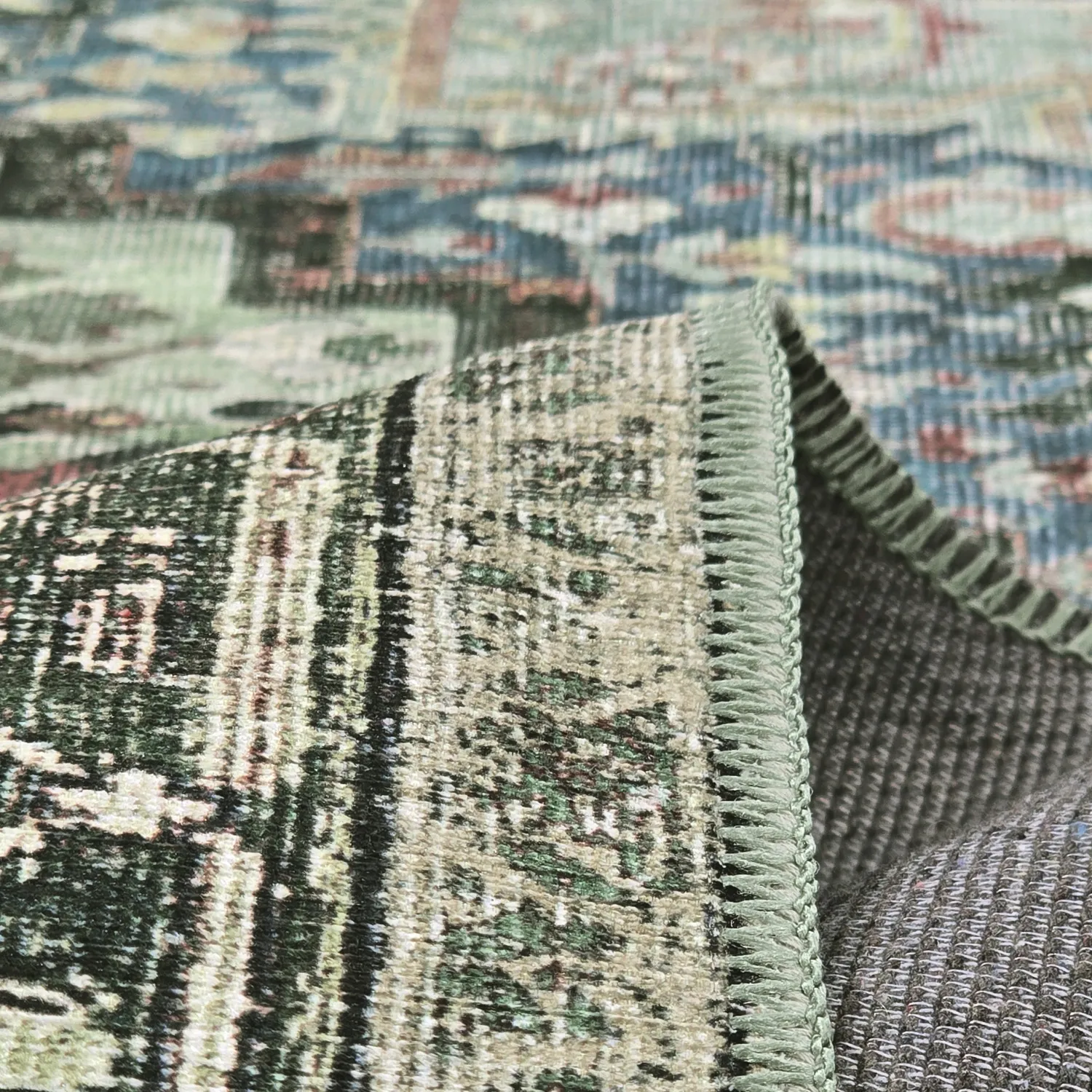 Tappeto a tessitura piatta - Birjand (verde)