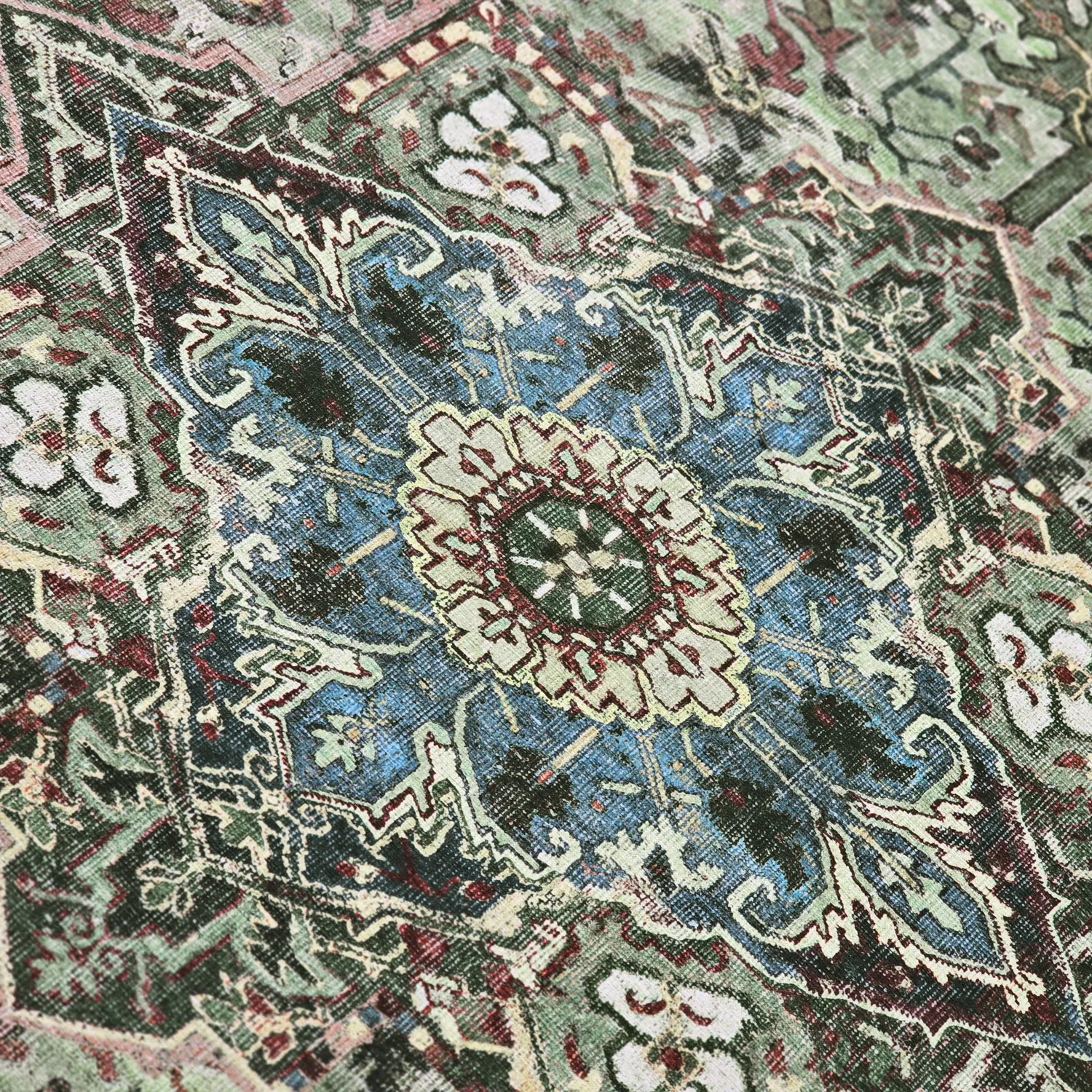 Tappeto a tessitura piatta - Birjand (verde)