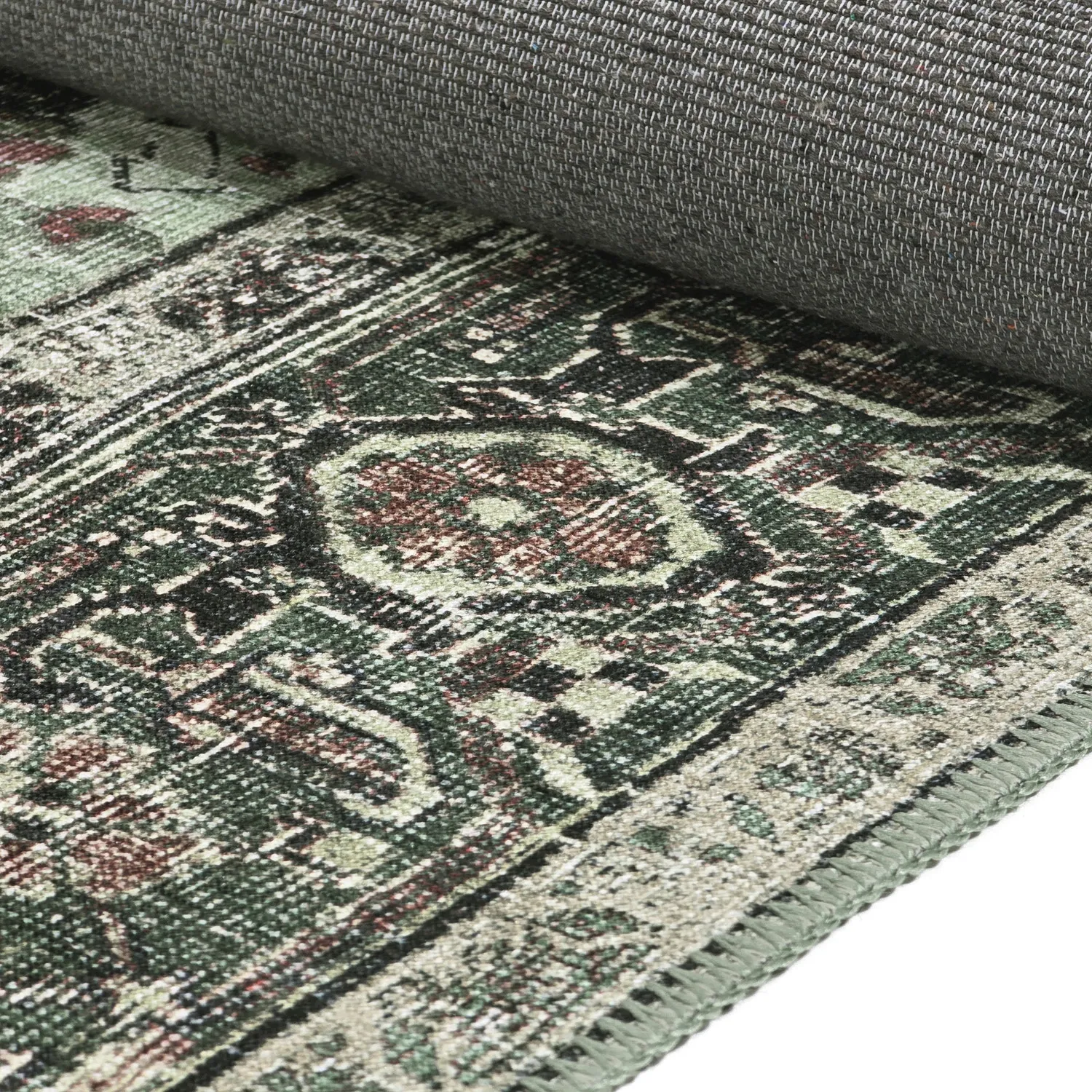 Tappeto a tessitura piatta - Birjand (verde)