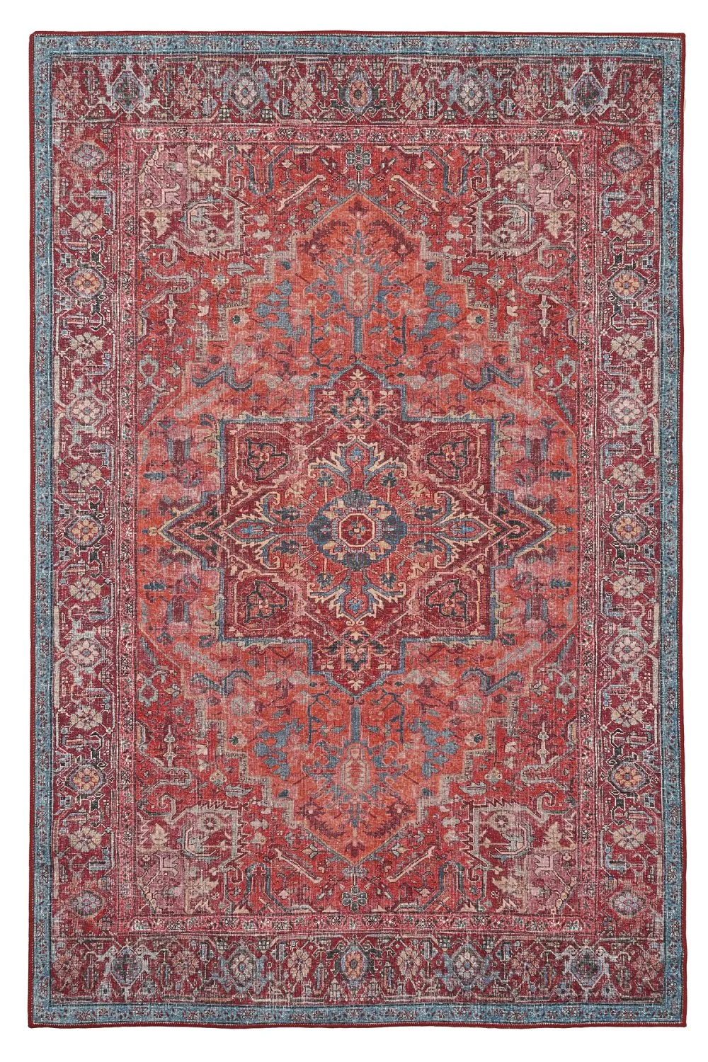 Tappeto a tessitura piatta - Birjand (rosso)