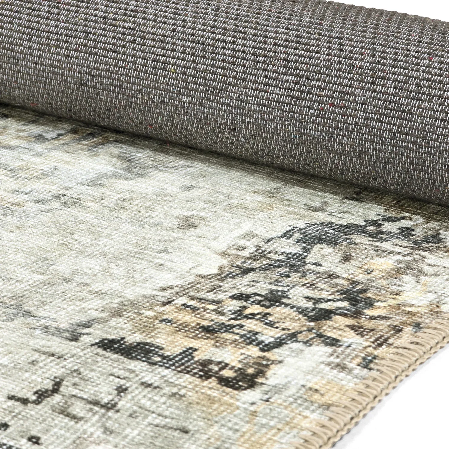 Tappeto a tessitura piatta - Comino (beige/multicolore)