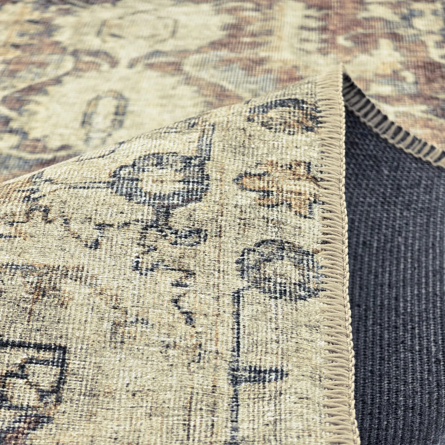 Tappeto a tessitura piatta - Delvar (beige)
