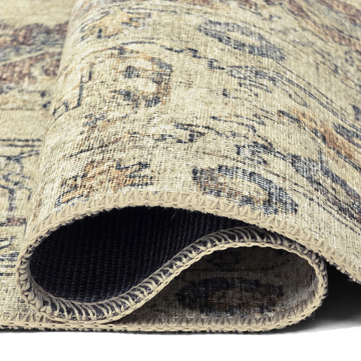Tappeto a tessitura piatta - Delvar (beige)