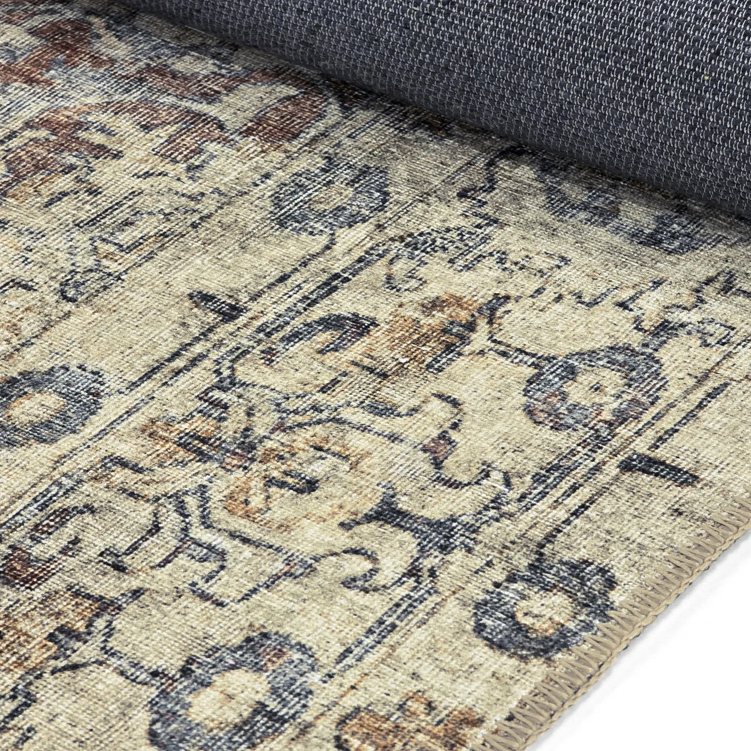 Tappeto a tessitura piatta - Delvar (beige)