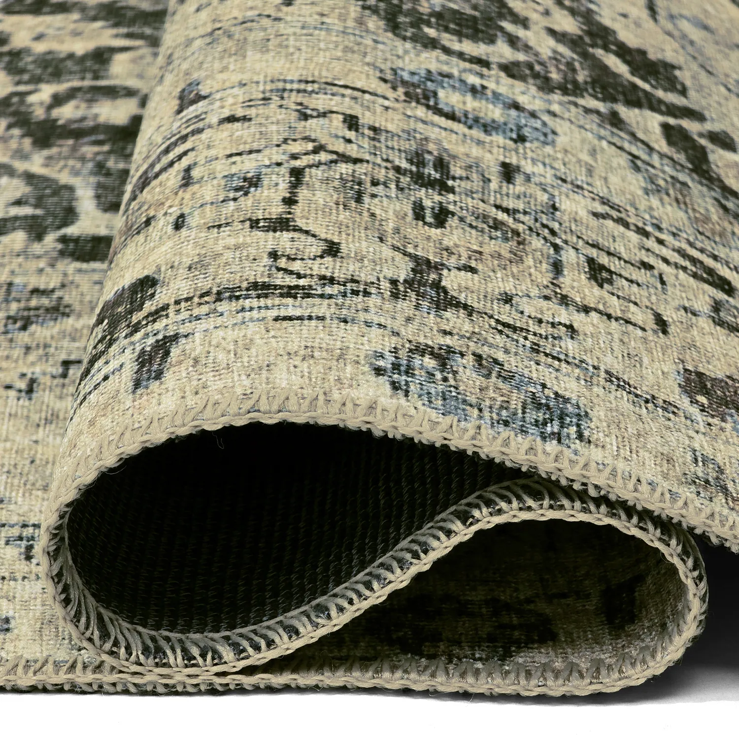 Tappeto a tessitura piatta - Delvar (verde)