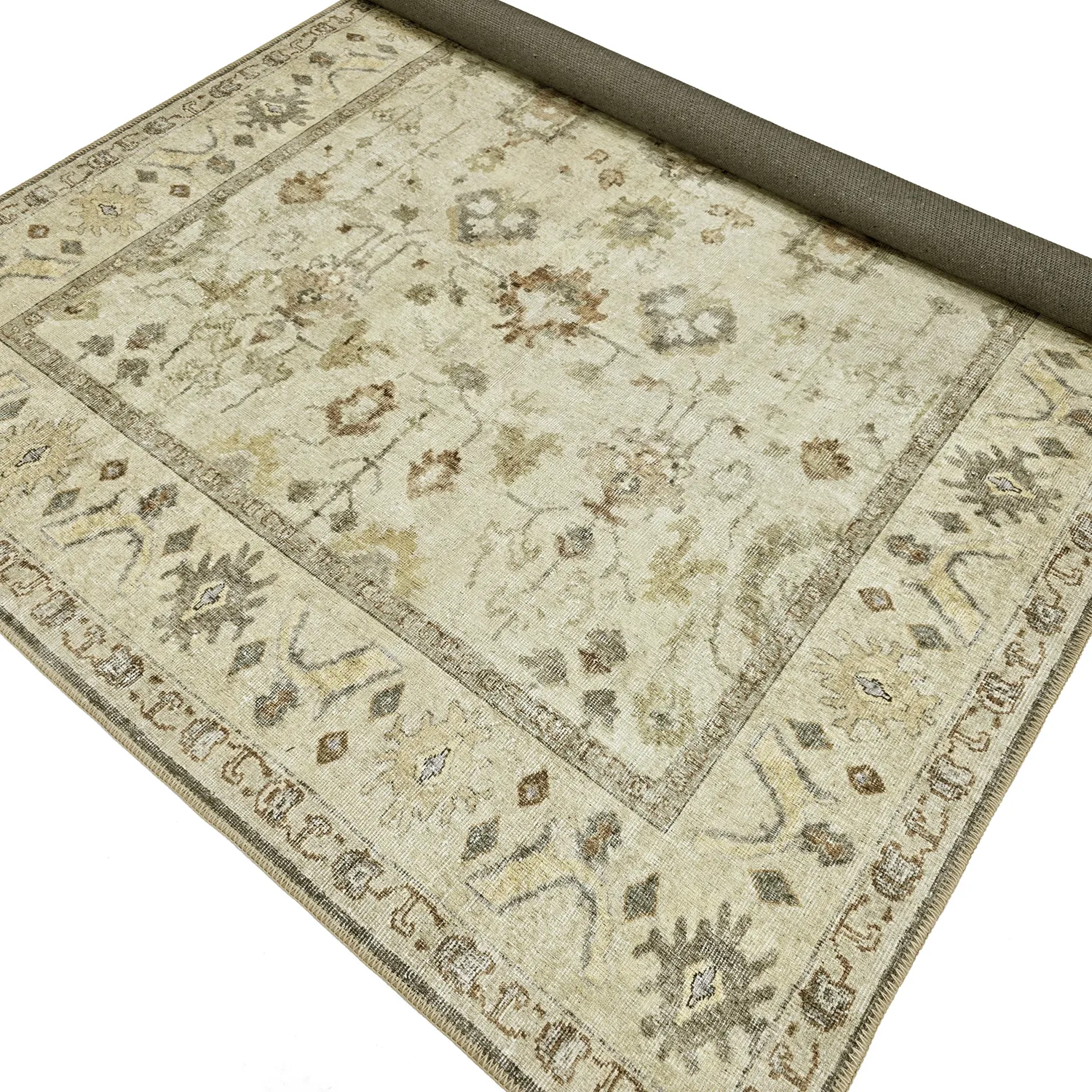 Tappeto a tessitura piatta - Linaar (crema)