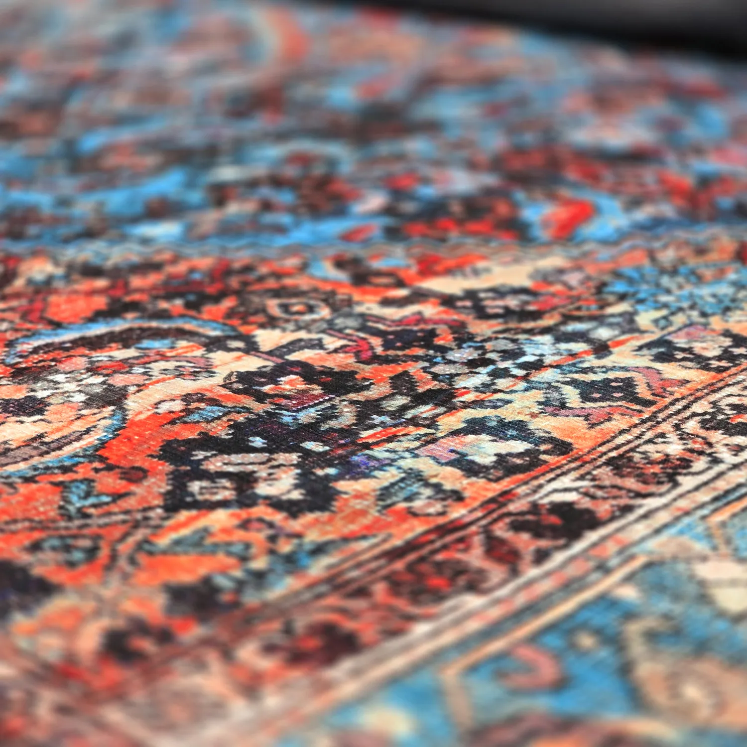 Tappeto a tessitura piatta - Mardin (rosso/blu)