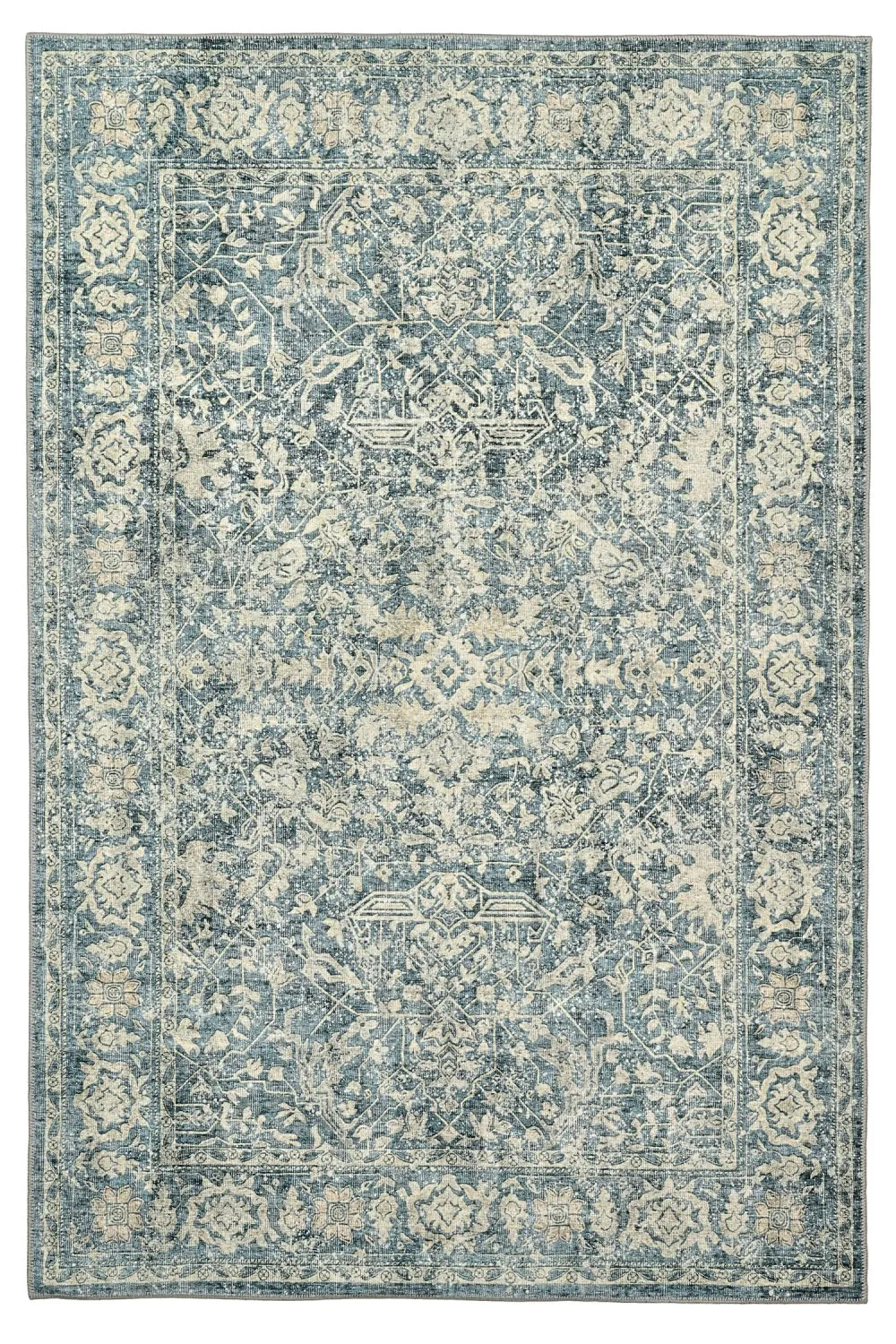 Tappeto a tessitura piatta - Meralis (blu)