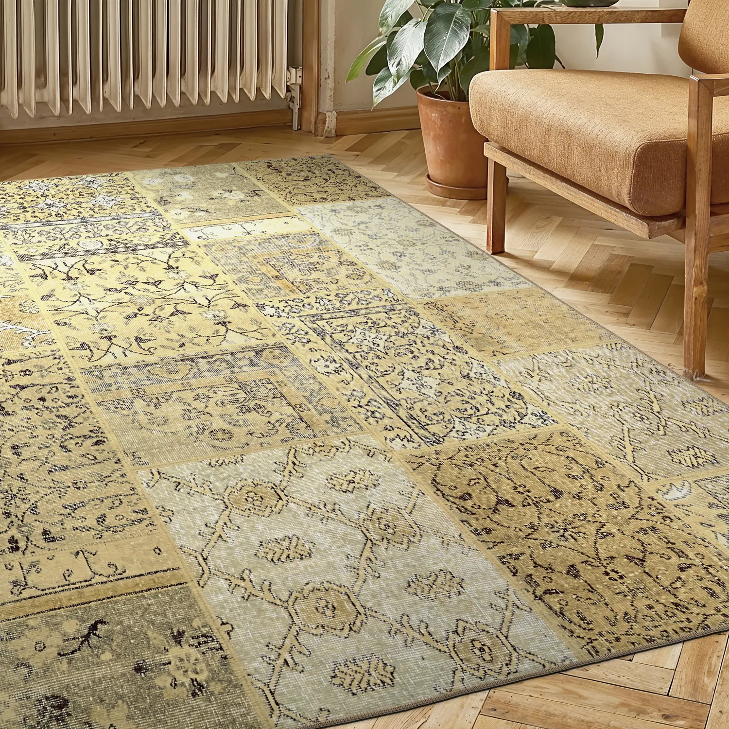 Tappeto a tessitura piatta - Myrina (beige)