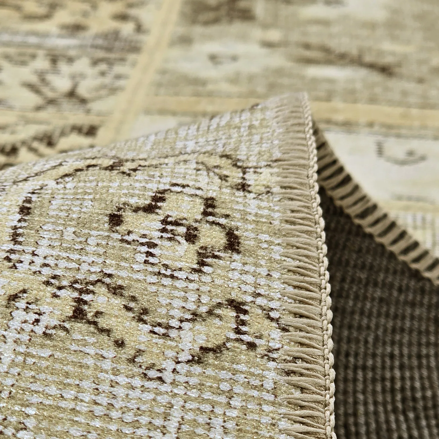 Tappeto a tessitura piatta - Myrina (beige)