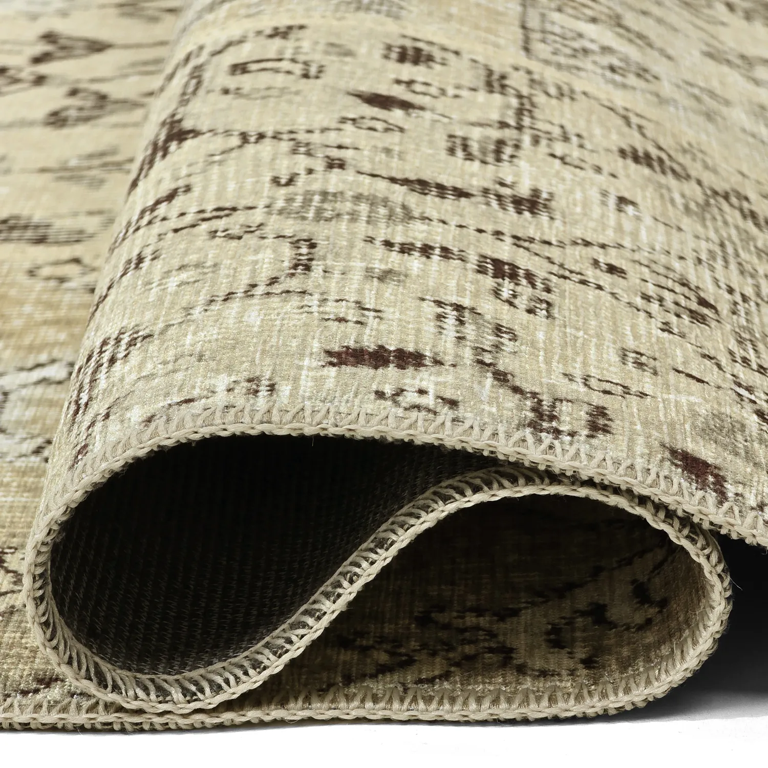 Tappeto a tessitura piatta - Myrina (beige)