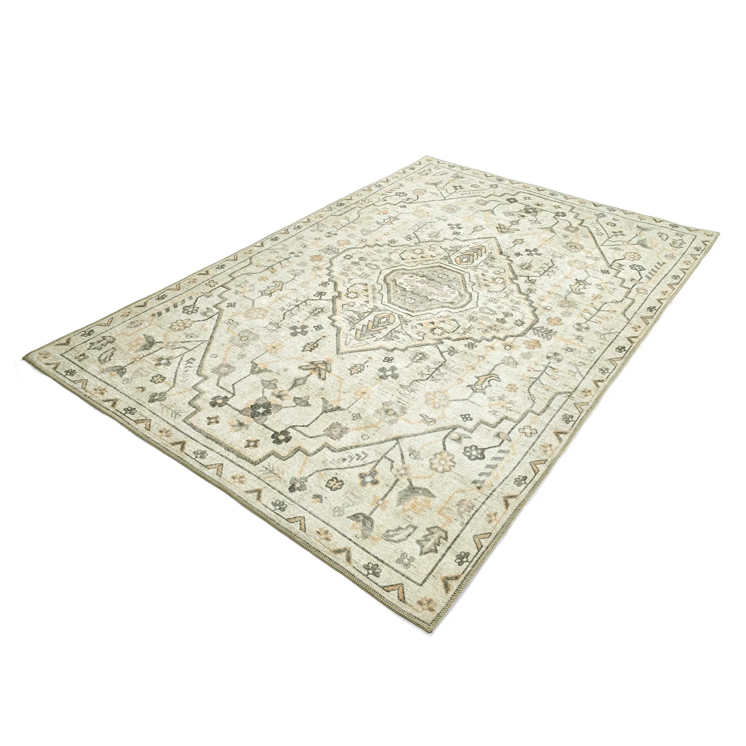 Tappeto a tessitura piatta - Nahla (crema)