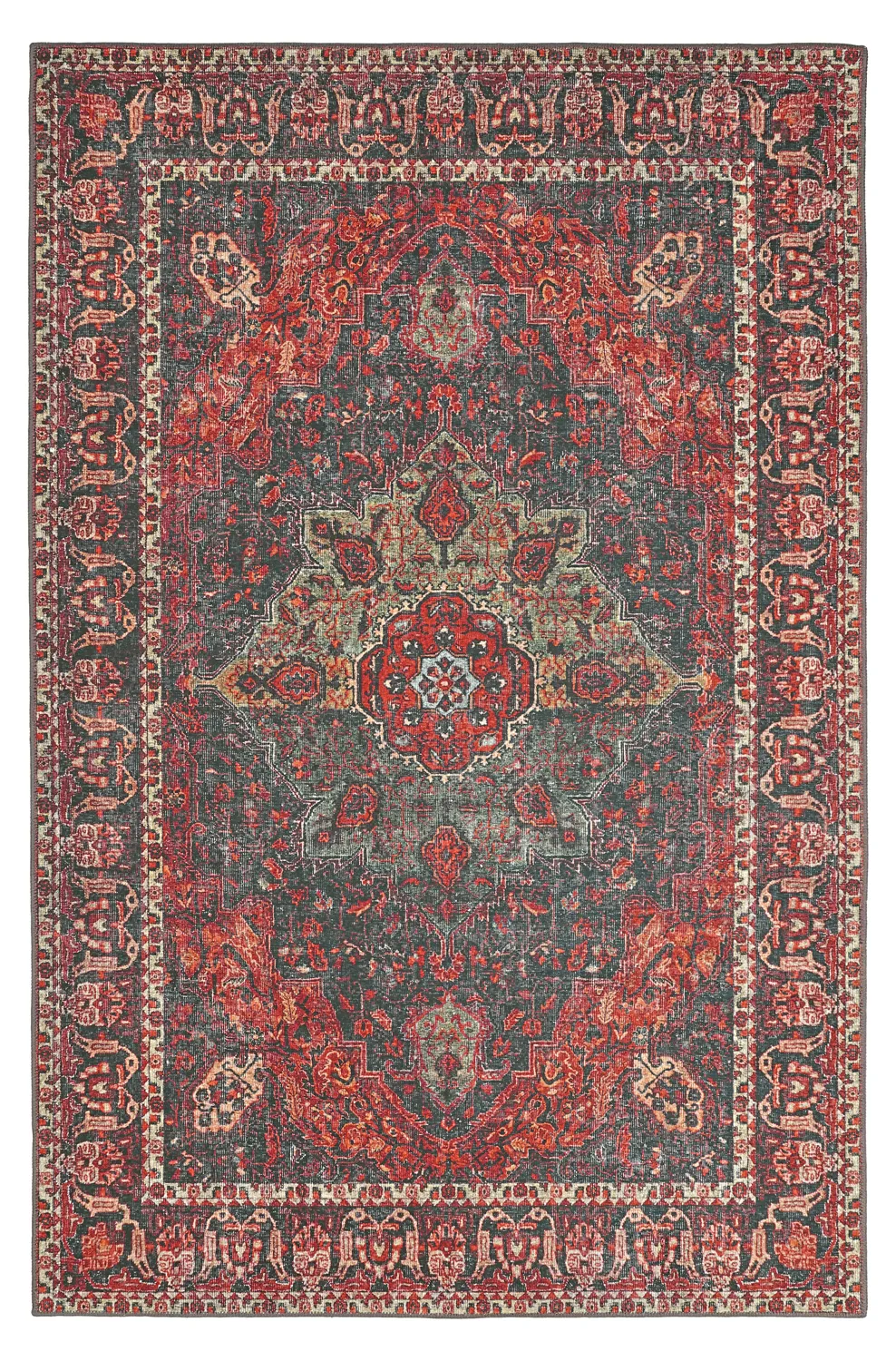 Tappeto a tessitura piatta - Velamir (rosso)
