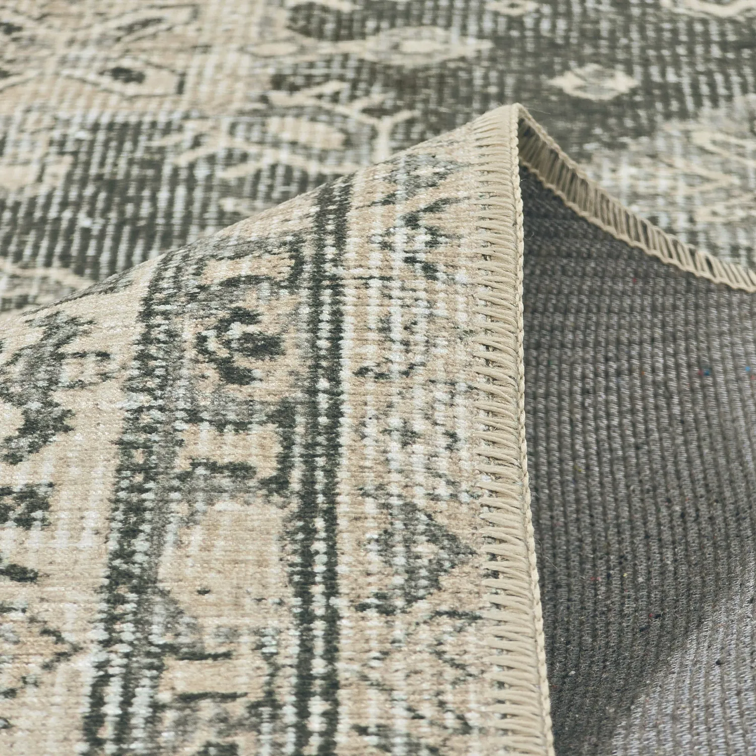 Tappeto a tessitura piatta - Zuleina (verde)