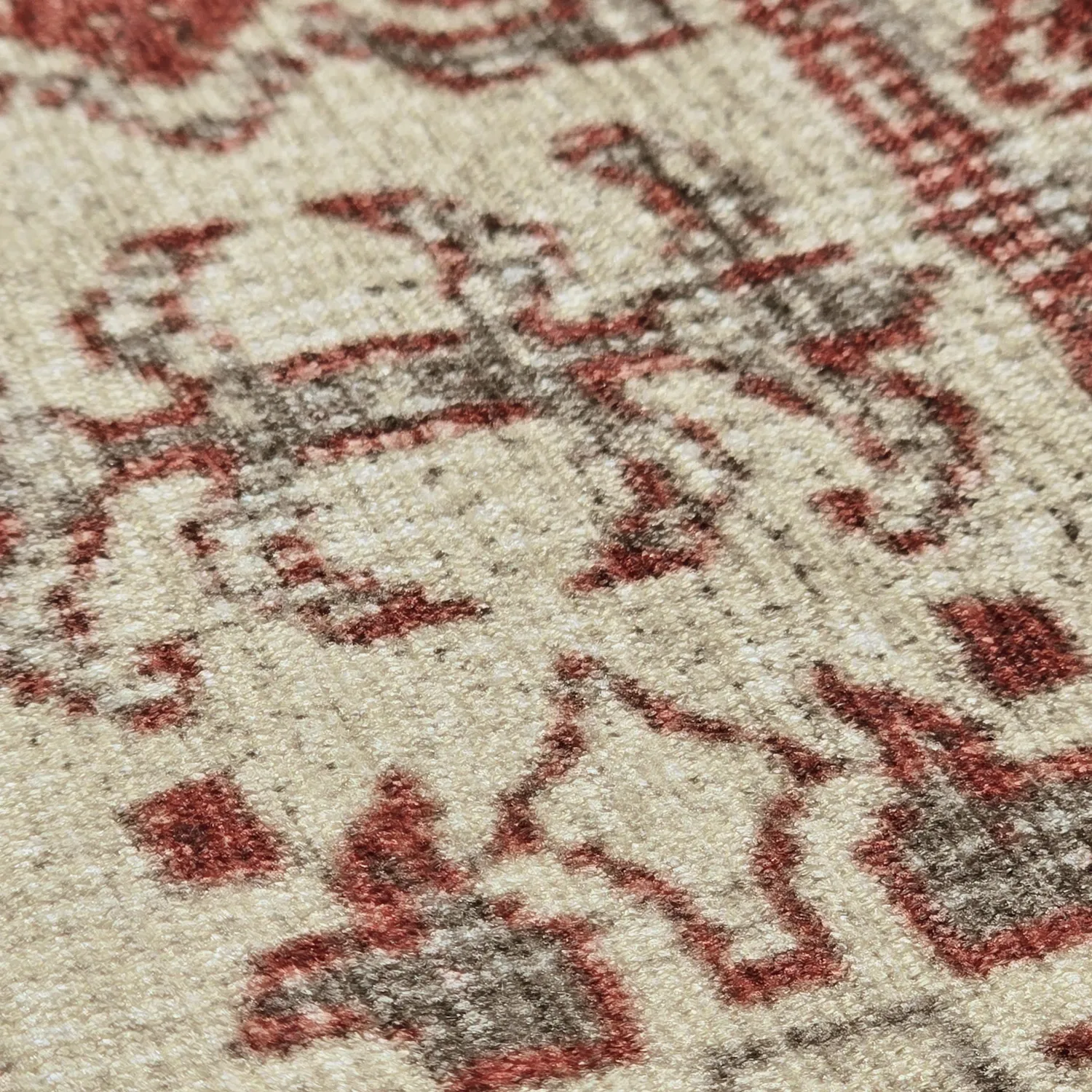 Tappeto a tessitura piatta - Zuleina (rosso)