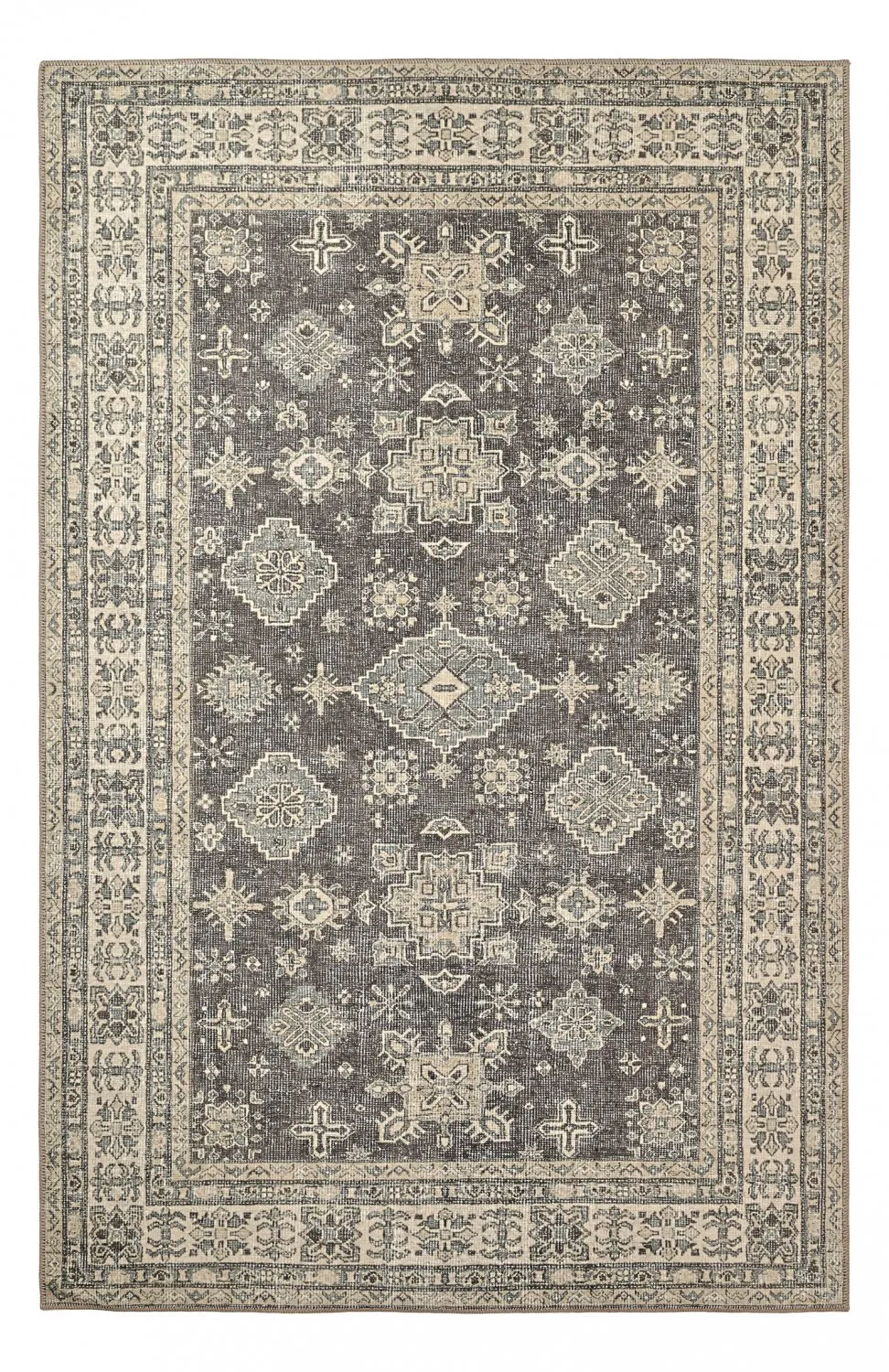 Tappeto a tessitura piatta - Zuleina (grigio scuro)