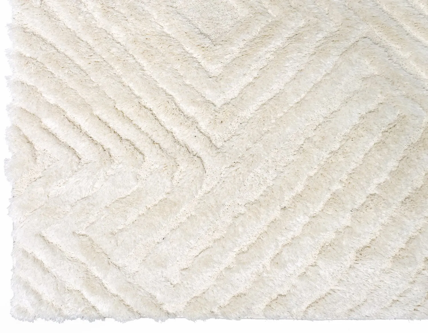 Tappeto A Pelo Lungo - Monti (offwhite)