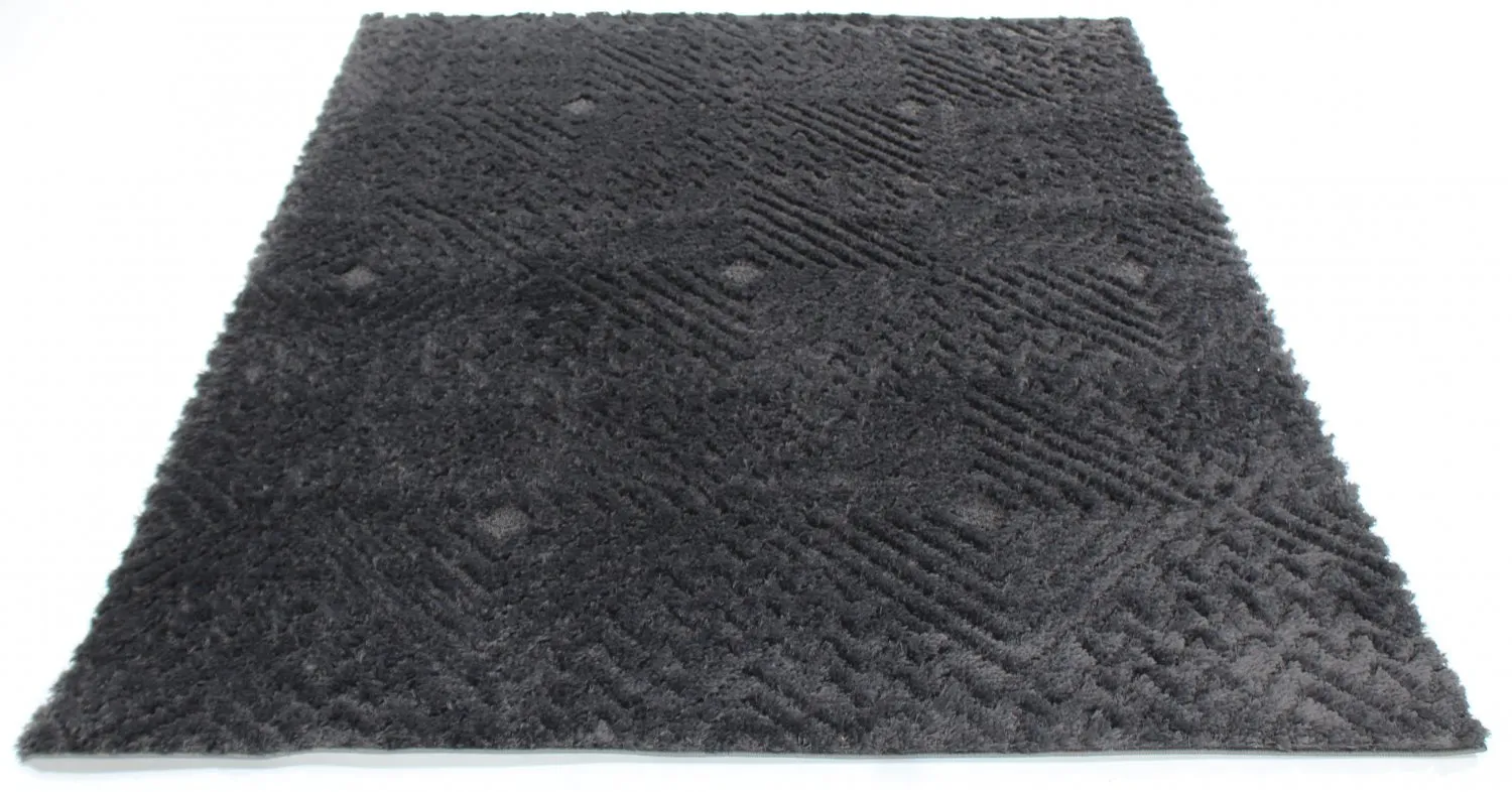 Tappeto A Pelo Lungo - Stettin (nero)