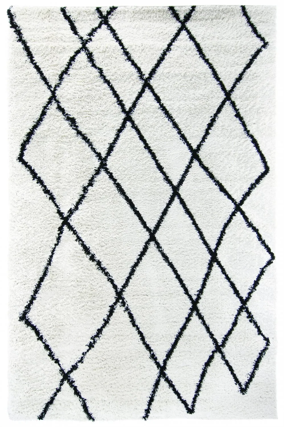 Tappeto A Pelo Lungo - Tavola (nero/bianco)