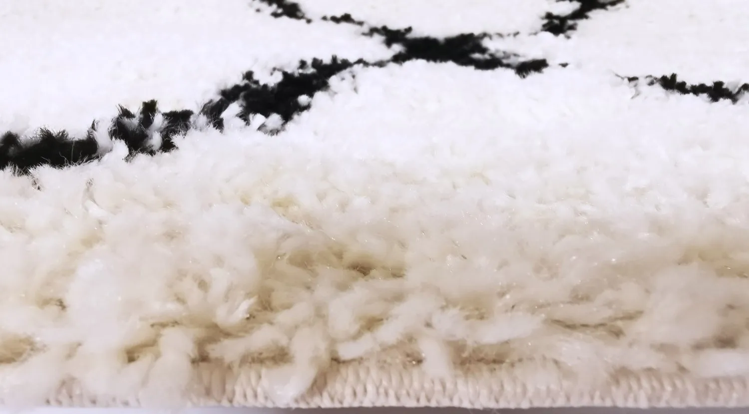 Tappeto A Pelo Lungo - Tavola (nero/bianco)