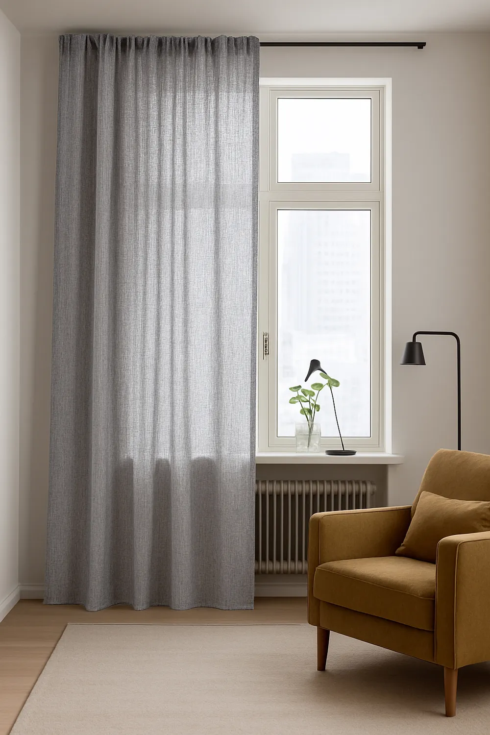 Tende - Tende di lino Cosmina (grigio)