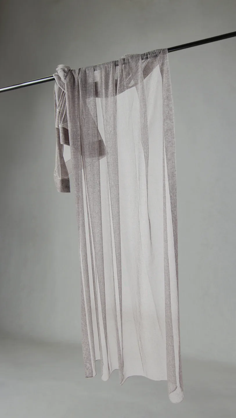 Tende - Tende di pizzo Nilah (grigio chiaro)