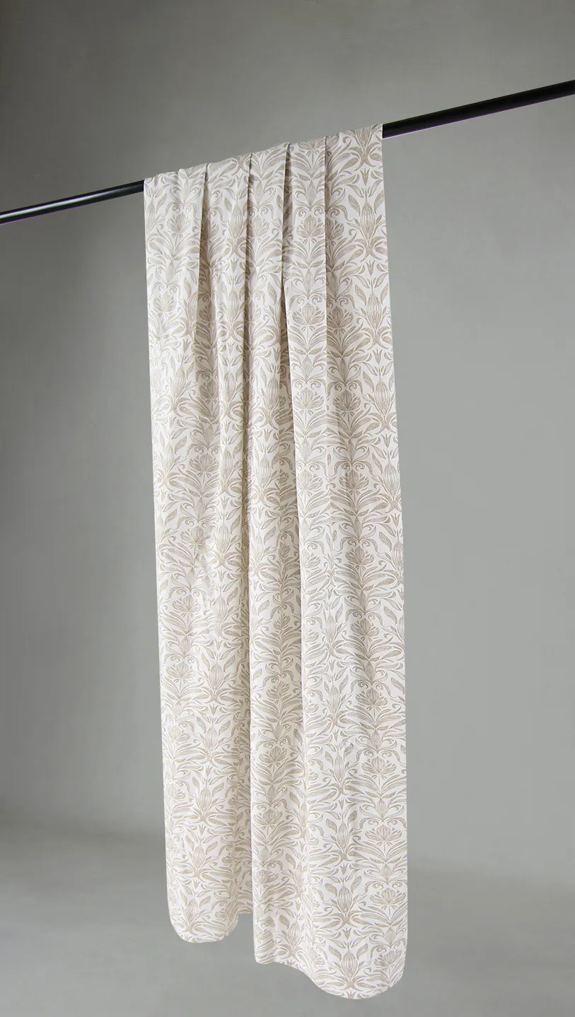 Tende - Cortina di cotone Viola (beige)