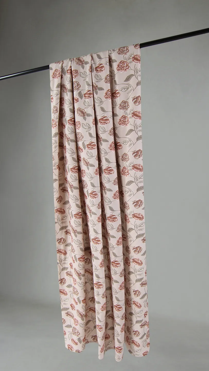 Tende - Cortina di cotone Wreath (rosa)