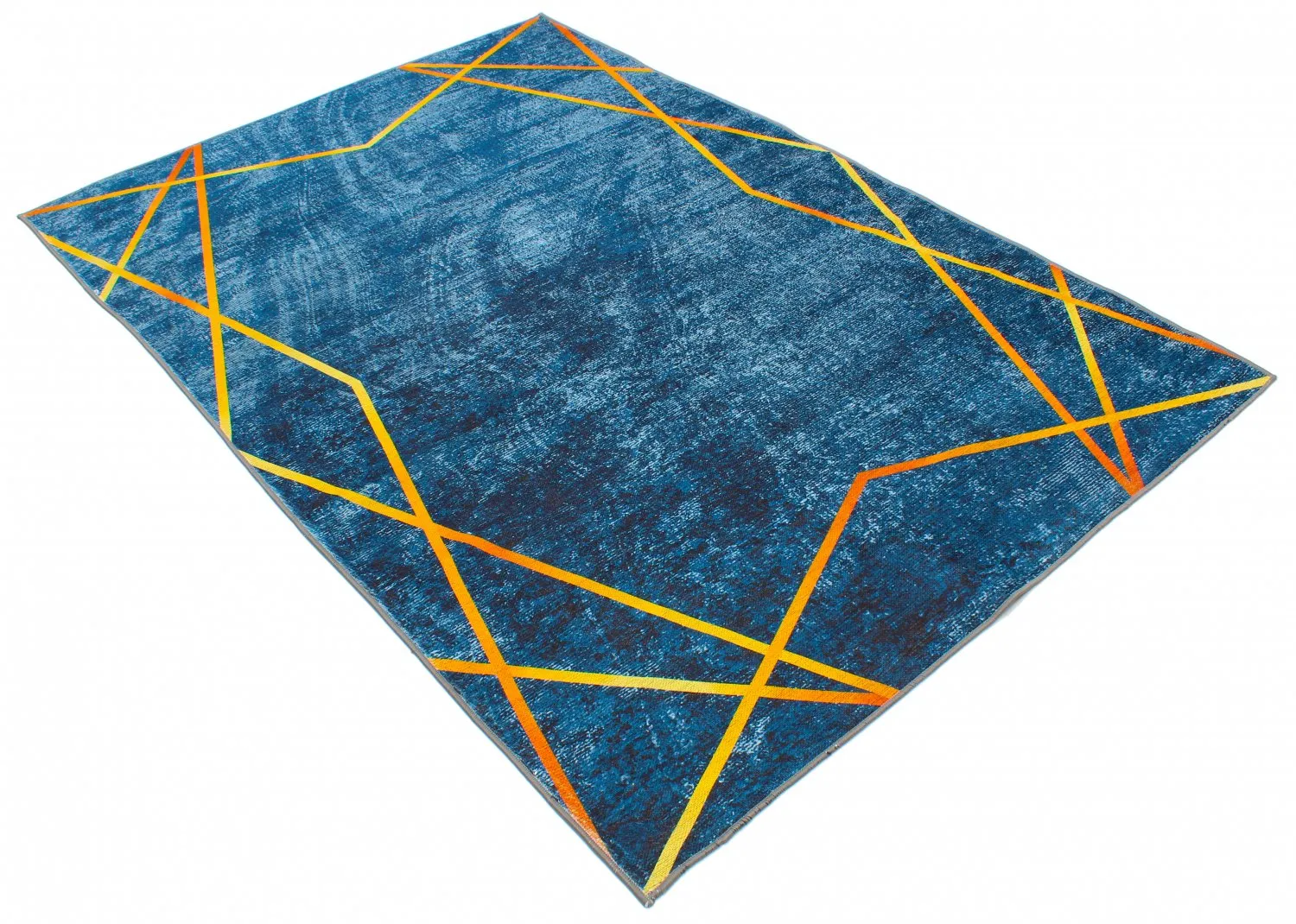Tappeto Wilton - Zaros (blu/oro)