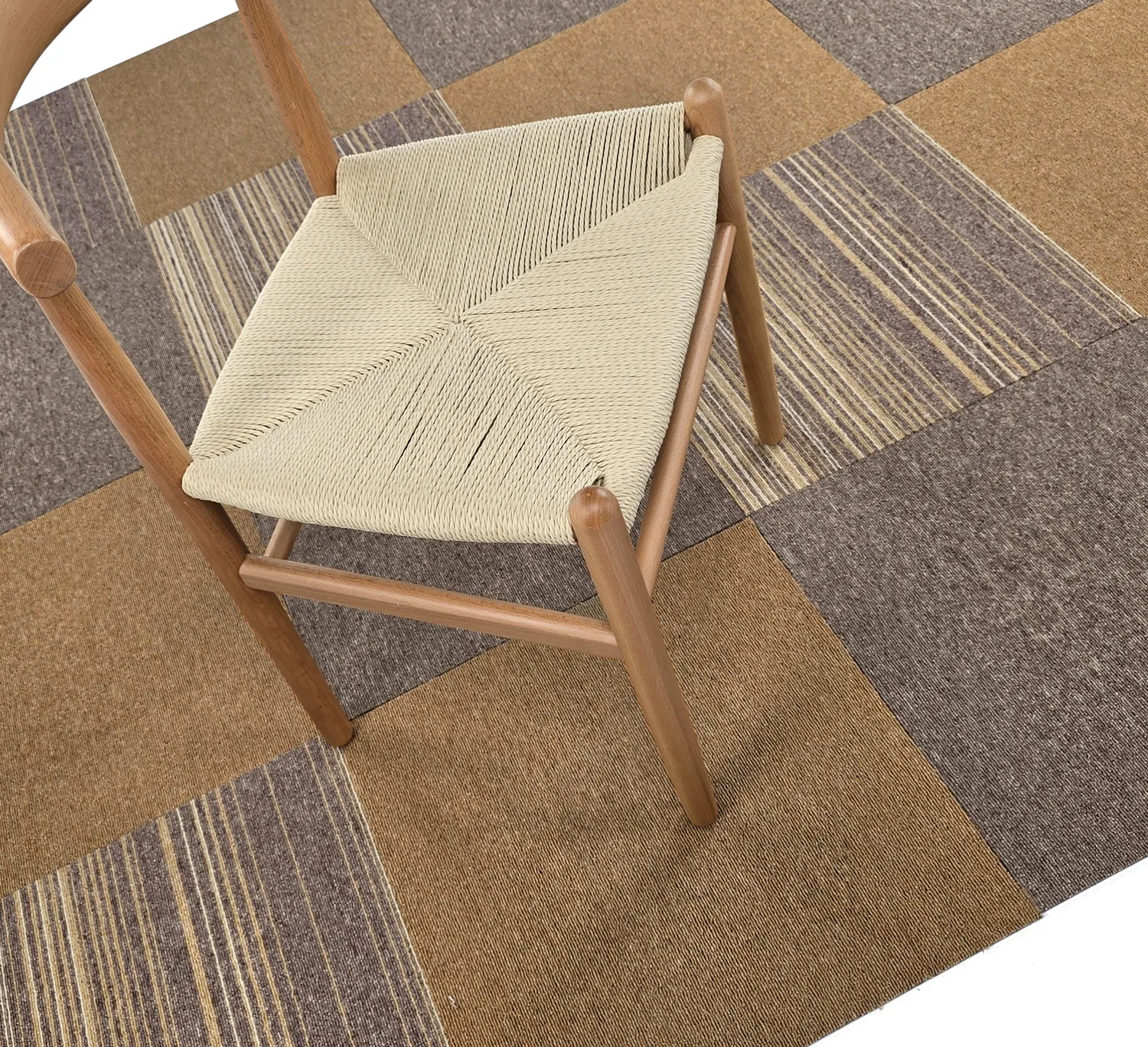 Moquette - Almeria Piastrelle tessili 24 pz. (marrone)