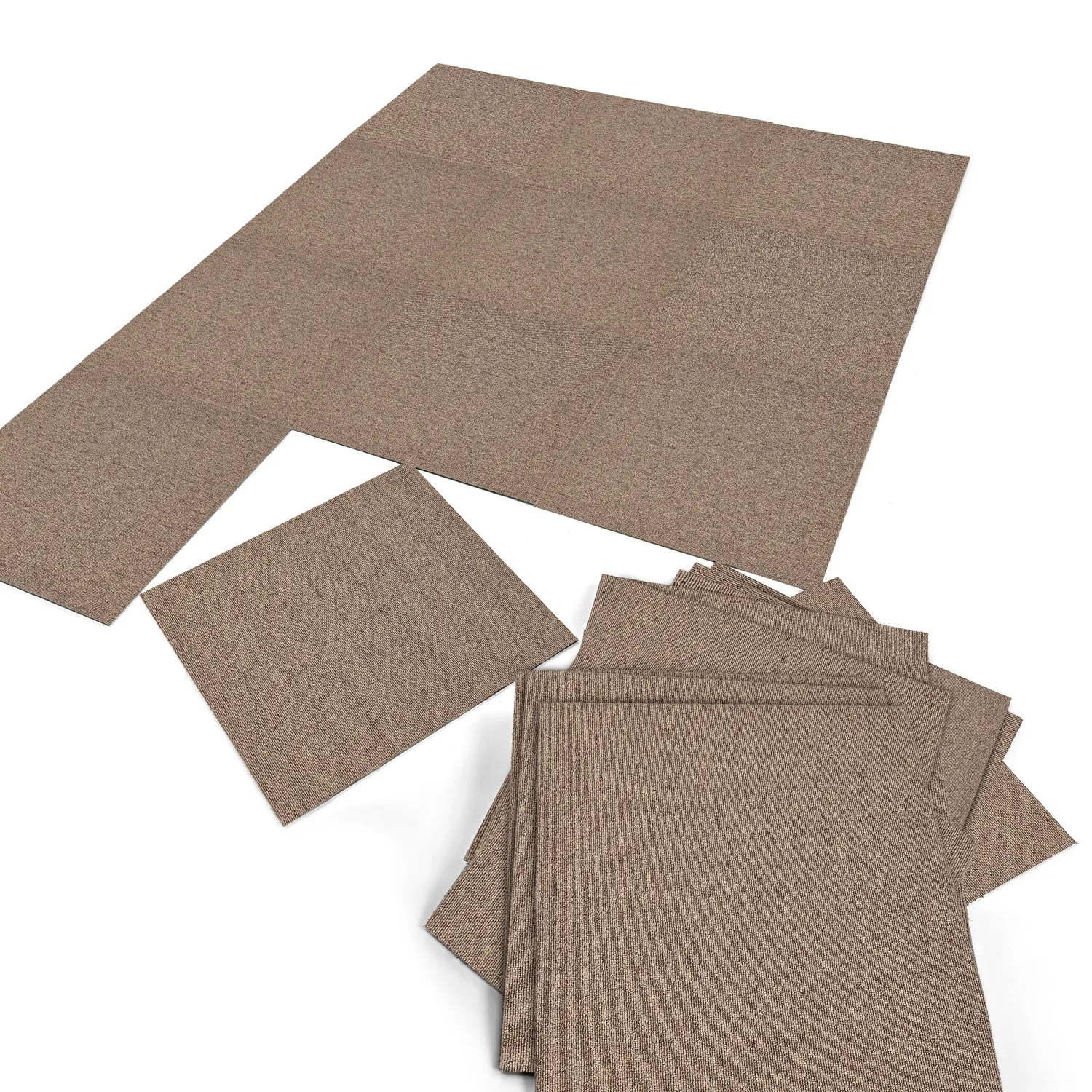Moquette - Almeria Piastrelle tessili 24 pz. (marrone)