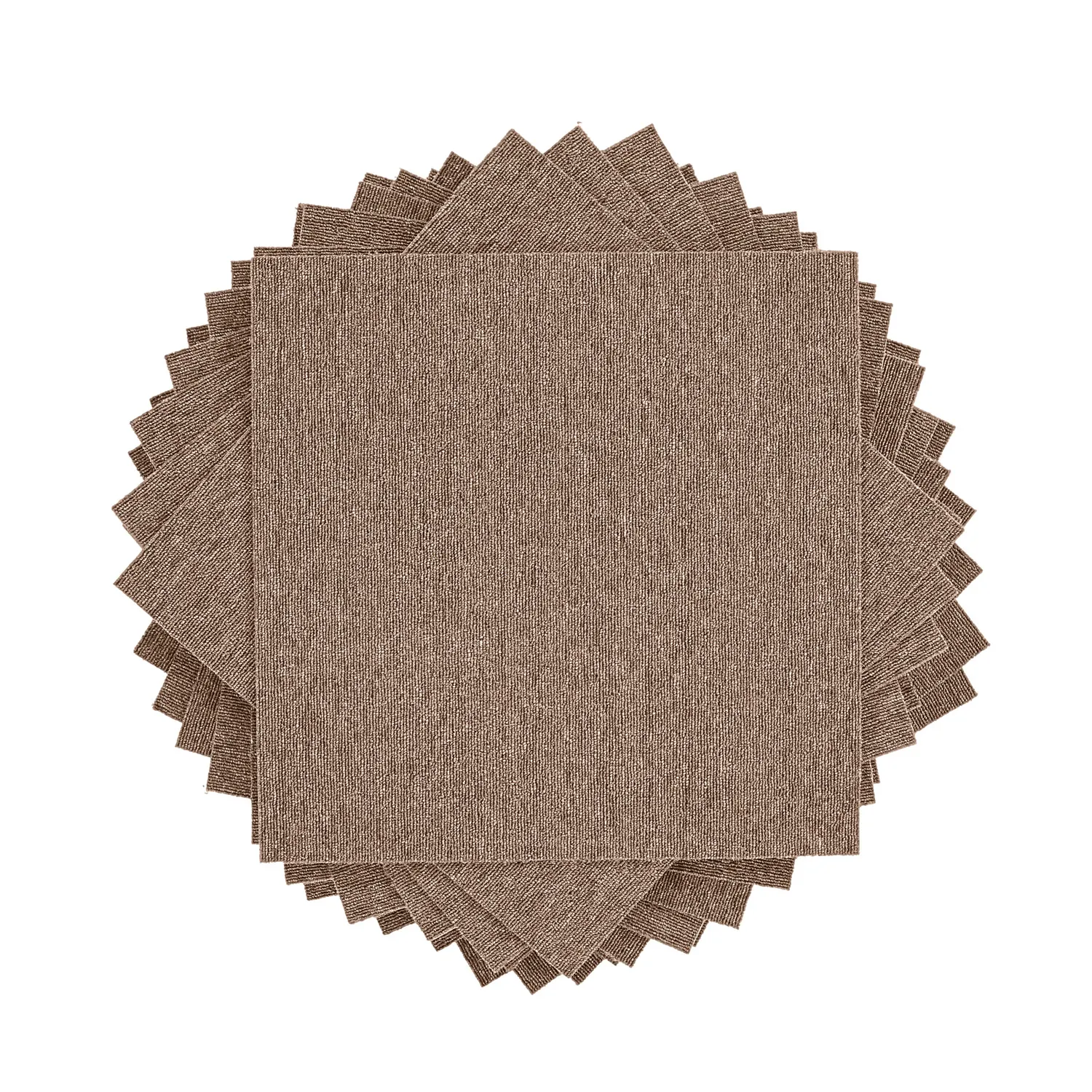 Moquette - Almeria Piastrelle tessili 24 pz. (marrone)