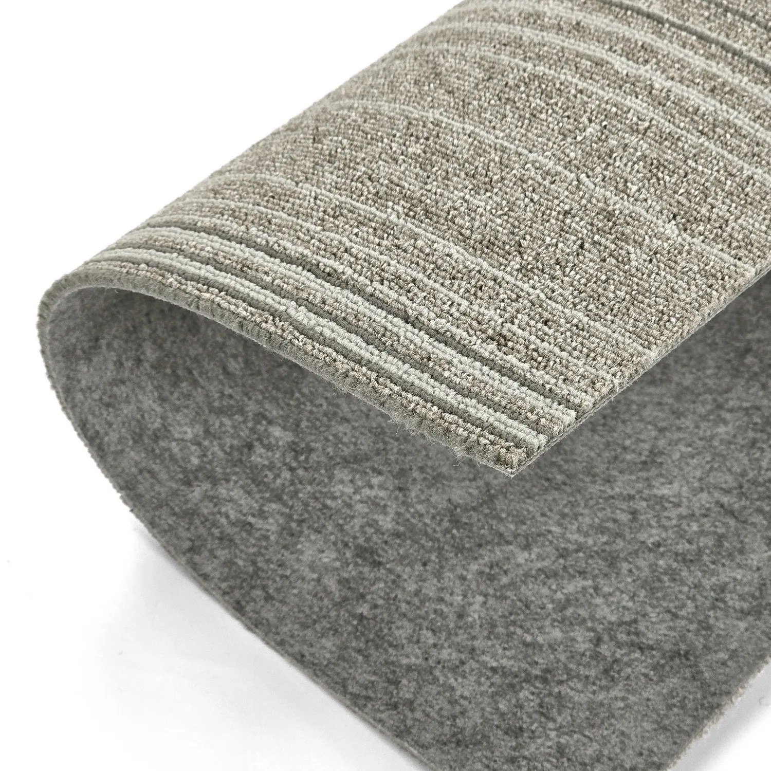 Moquette - Almeria Piastrelle tessili 24 pz. (a righe irregolari grigio)