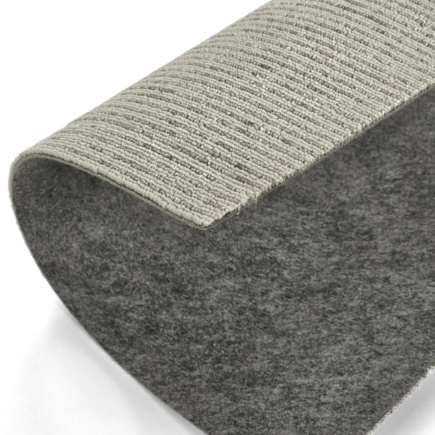Moquette - Almeria Piastrelle tessili 24 pz. (a righe grigio)