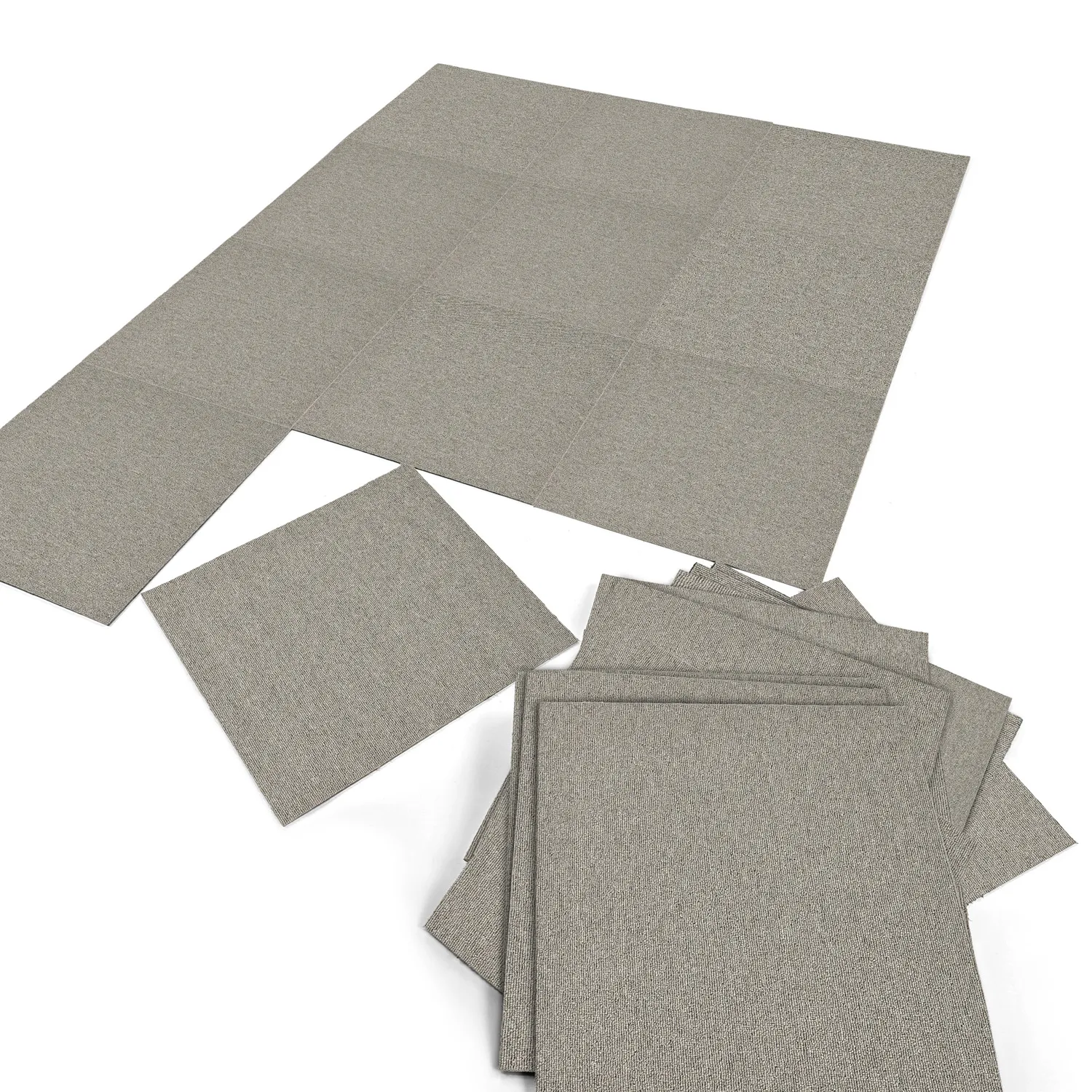 Moquette - Almeria Piastrelle tessili 24 pz. (grigio)