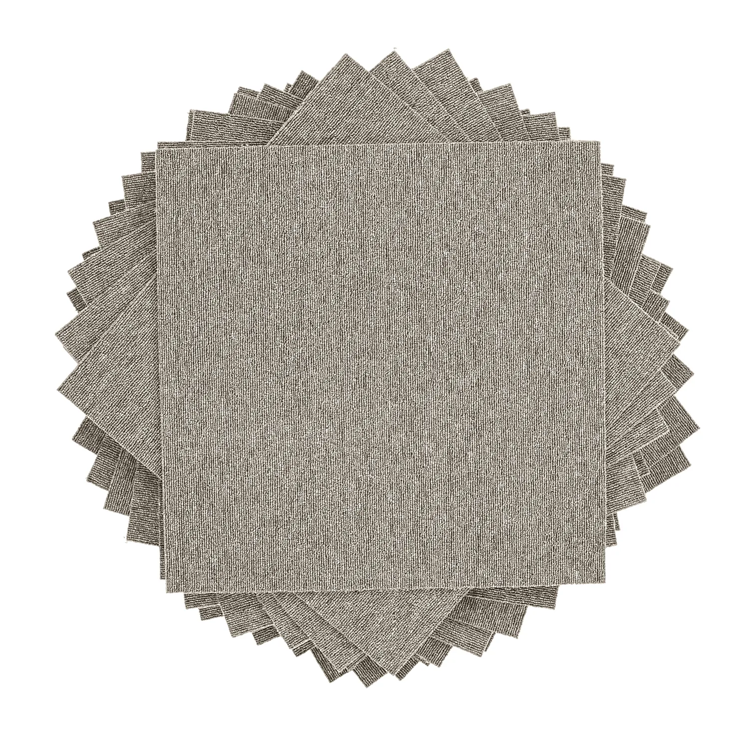 Moquette - Almeria Piastrelle tessili 24 pz. (grigio)