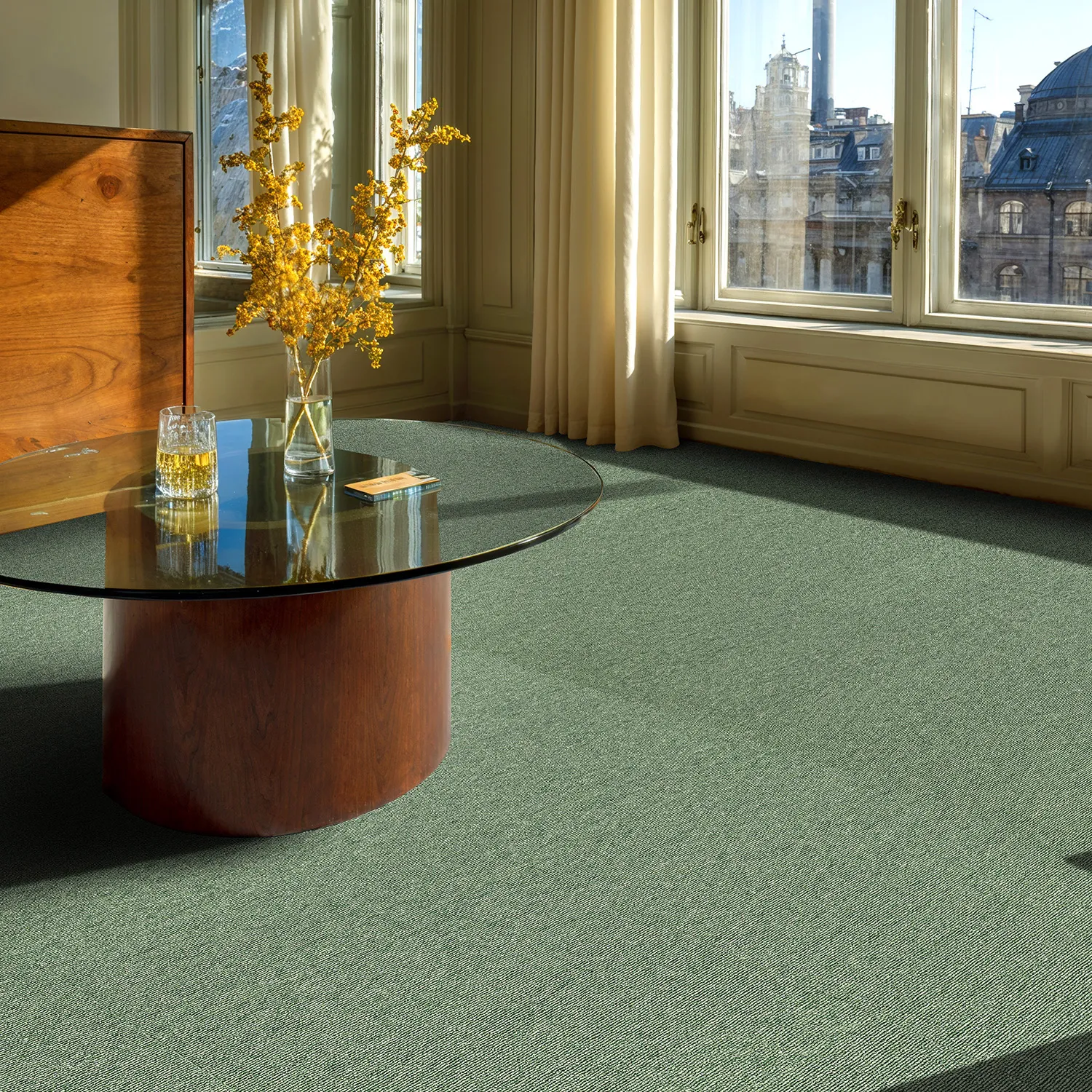 Moquette - Almeria Piastrelle tessili 24 pz. (verde)