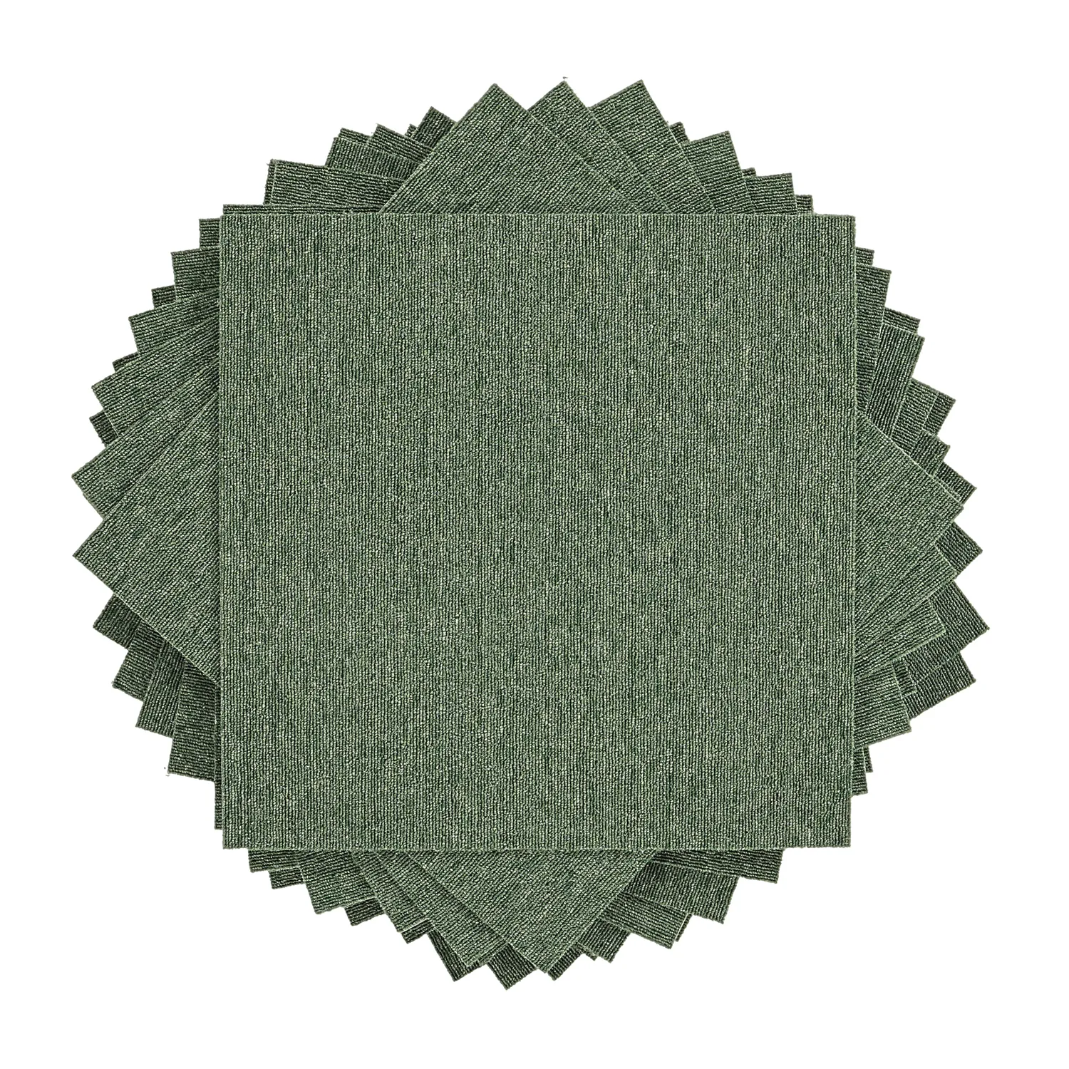 Moquette - Almeria Piastrelle tessili 24 pz. (verde)