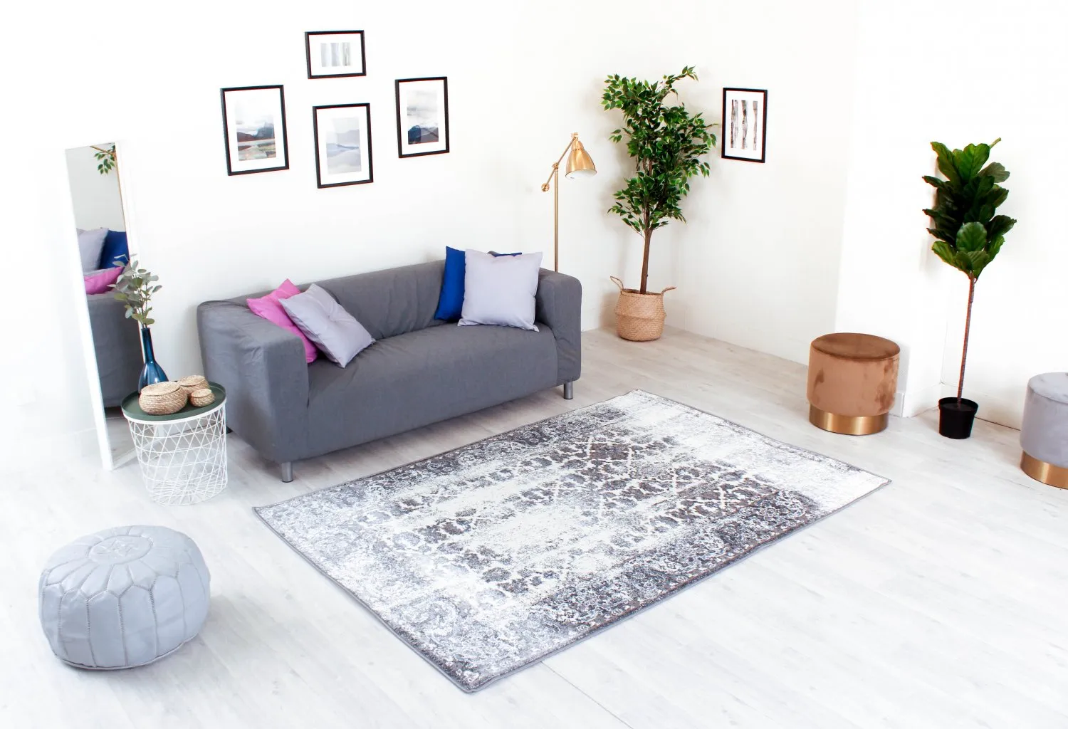 Tappeto Wilton - Varde (grigio)