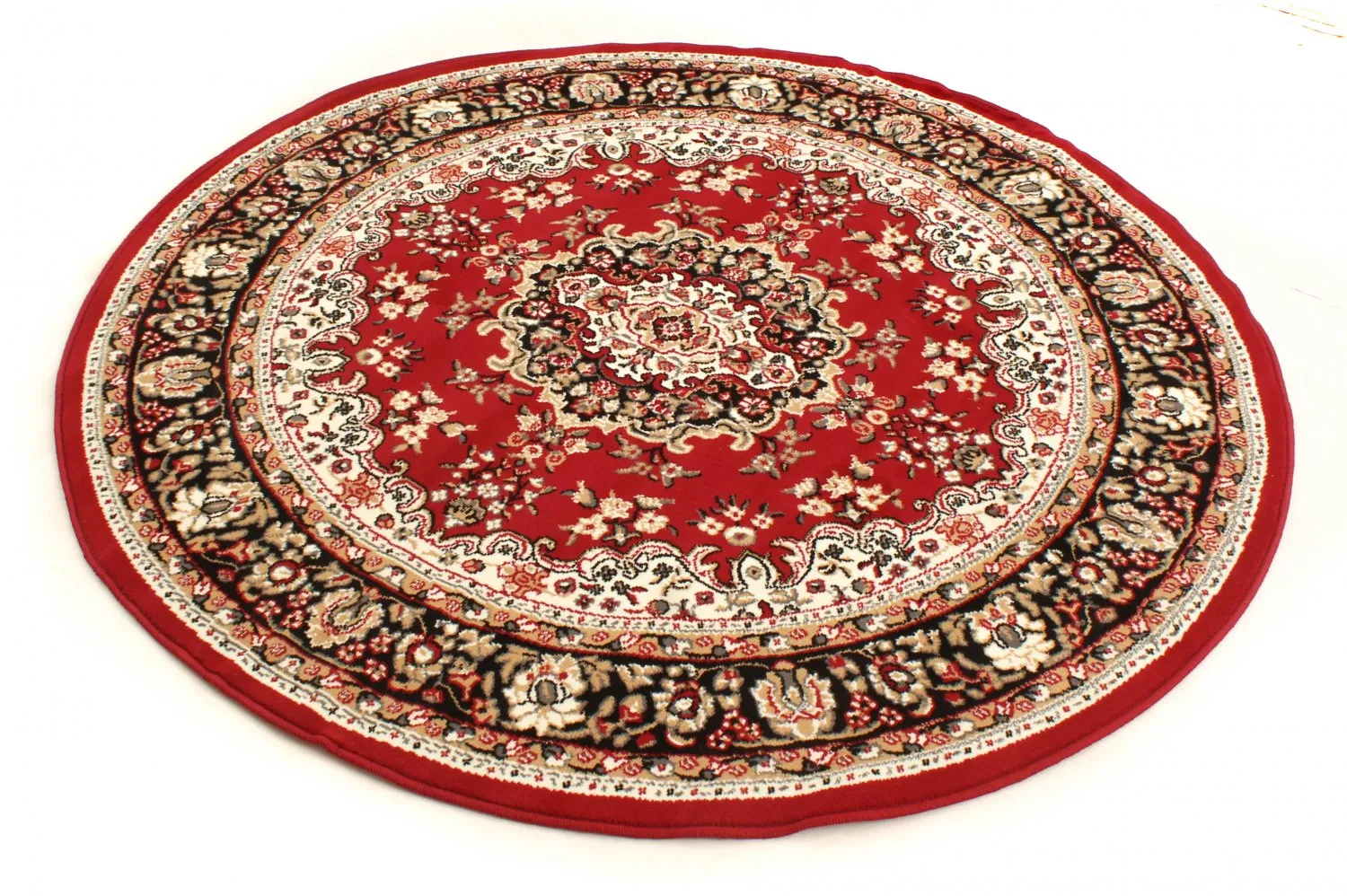 Tappeto rotondo - Peking (rosso)