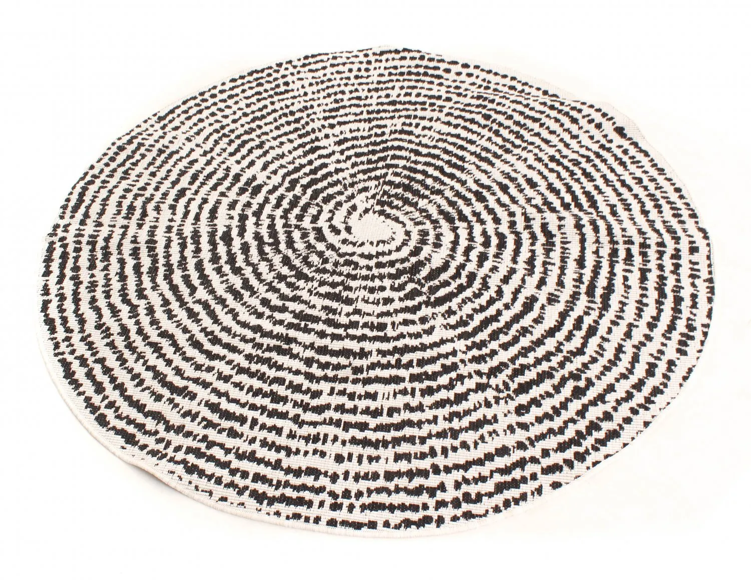 Tappeto rotondo - Brussels Swirl (nero)