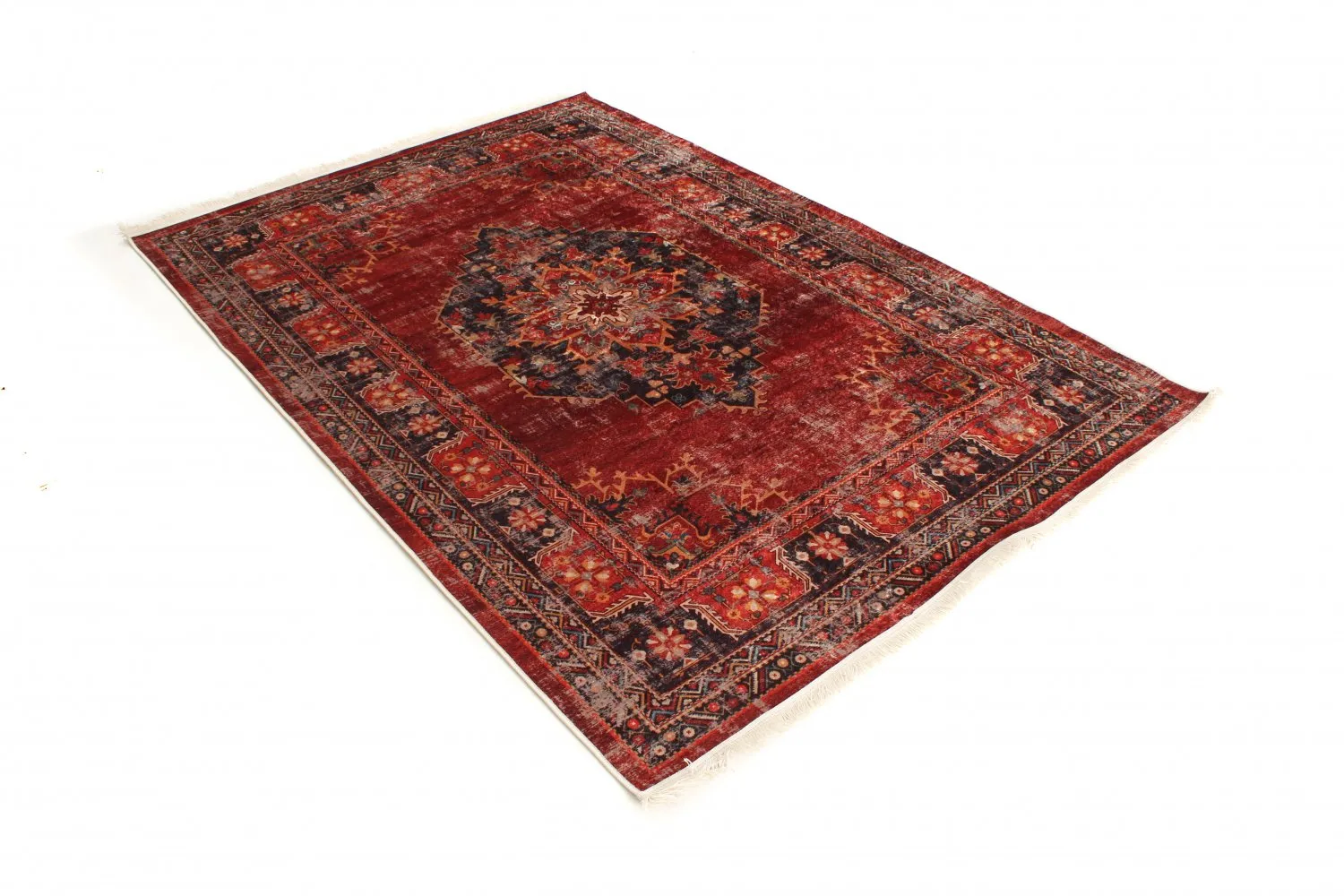 Tappeto Wilton - Soussi (rosso/multi)