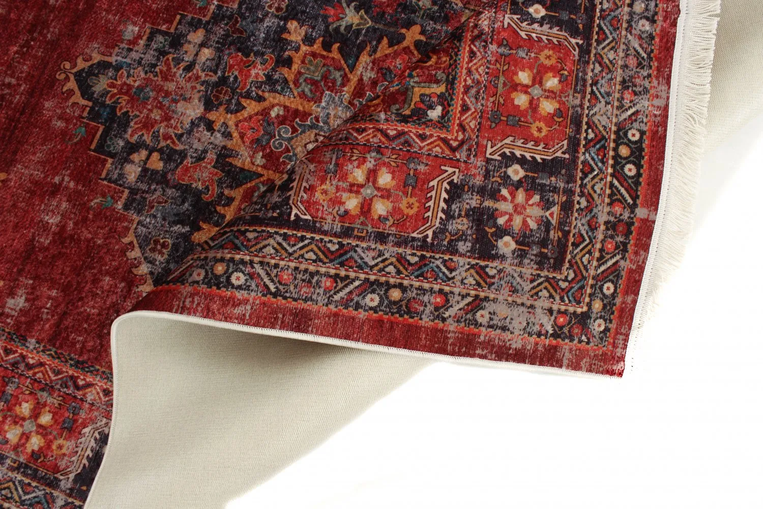 Tappeto Wilton - Soussi (rosso/multi)
