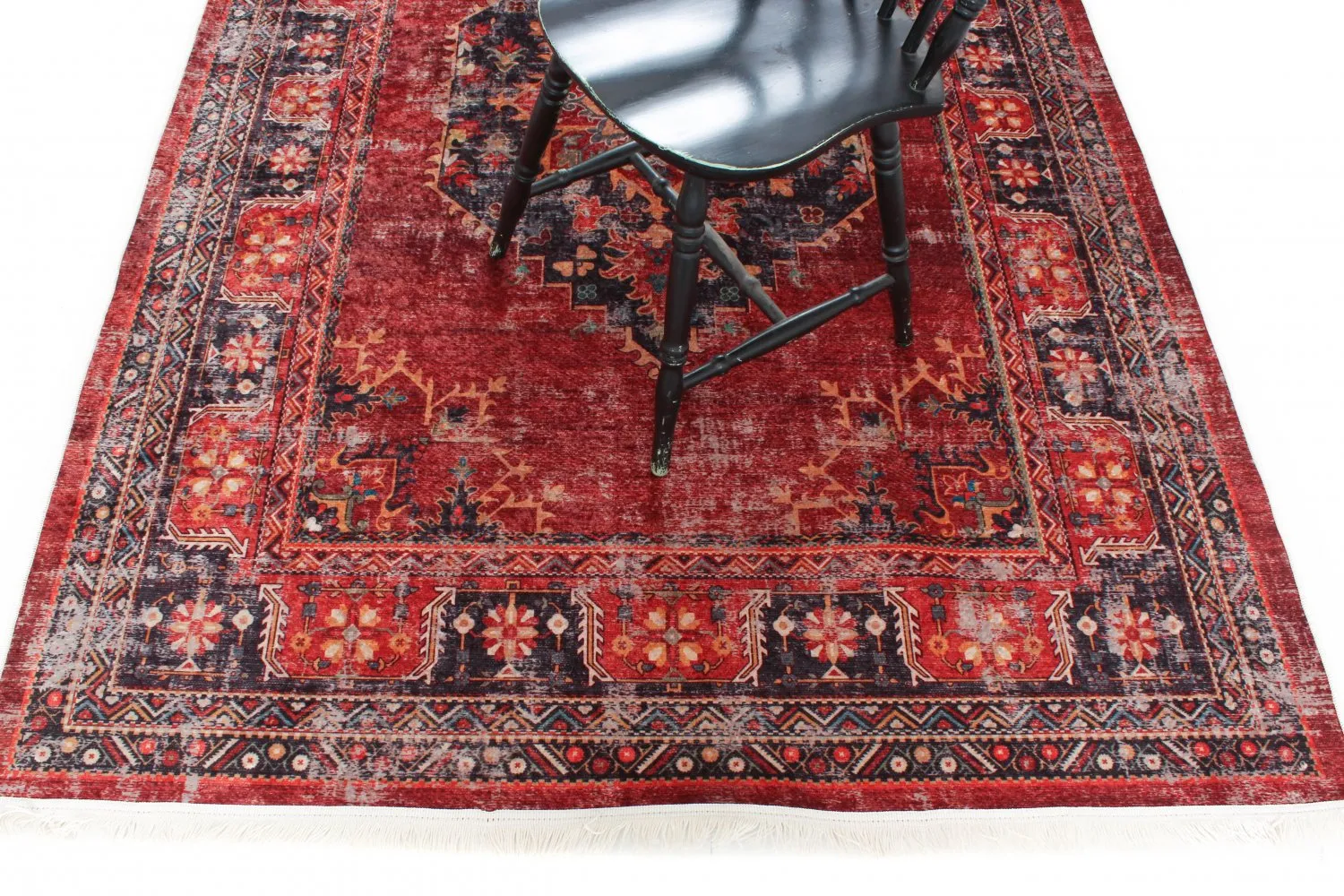 Tappeto Wilton - Soussi (rosso/multi)