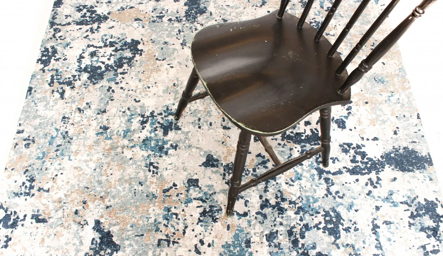 Tappeto rotondo - Hiboun (blu)