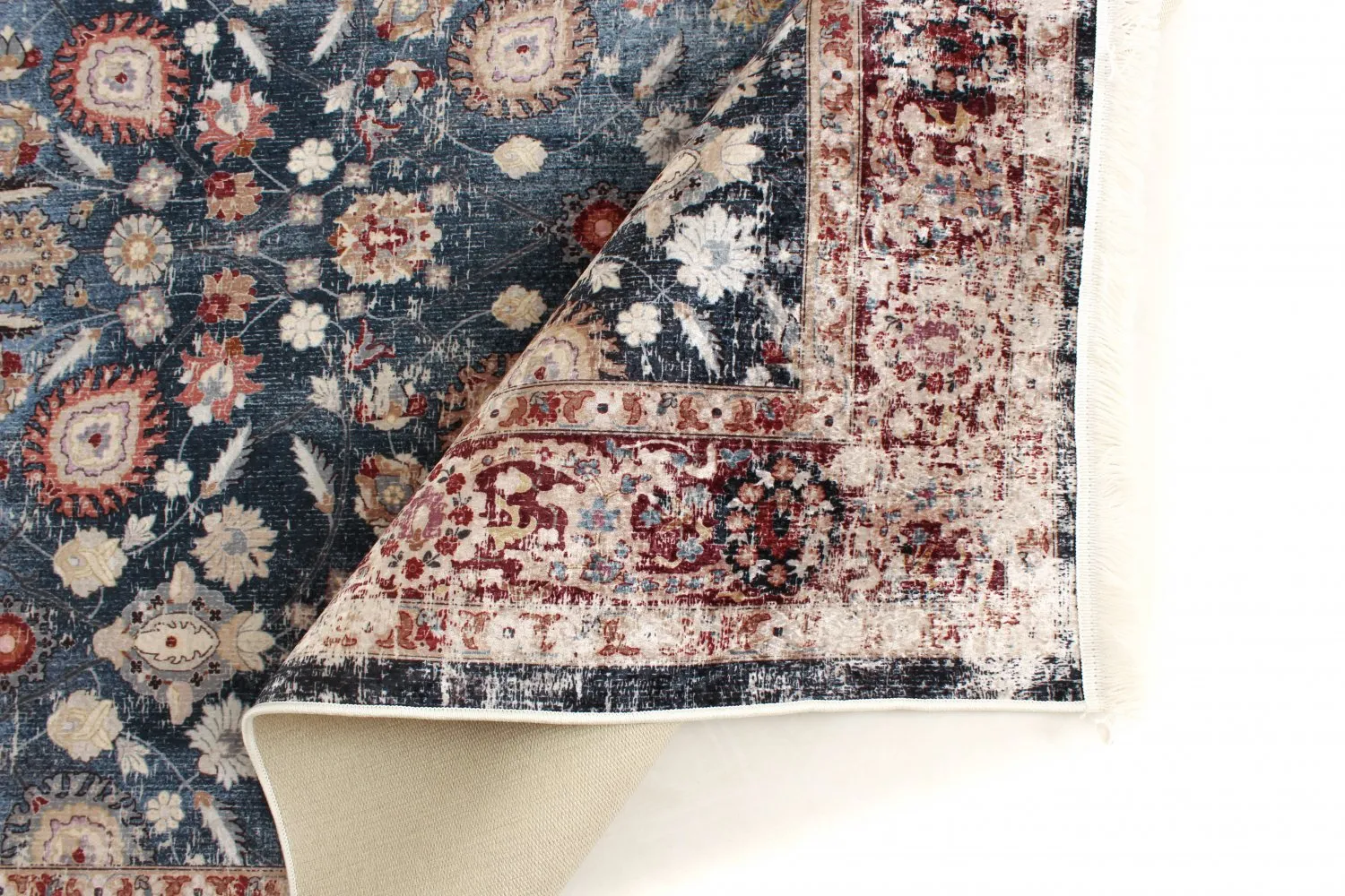 Tappeto rotondo - Bouhjar (blu scuro/multi)
