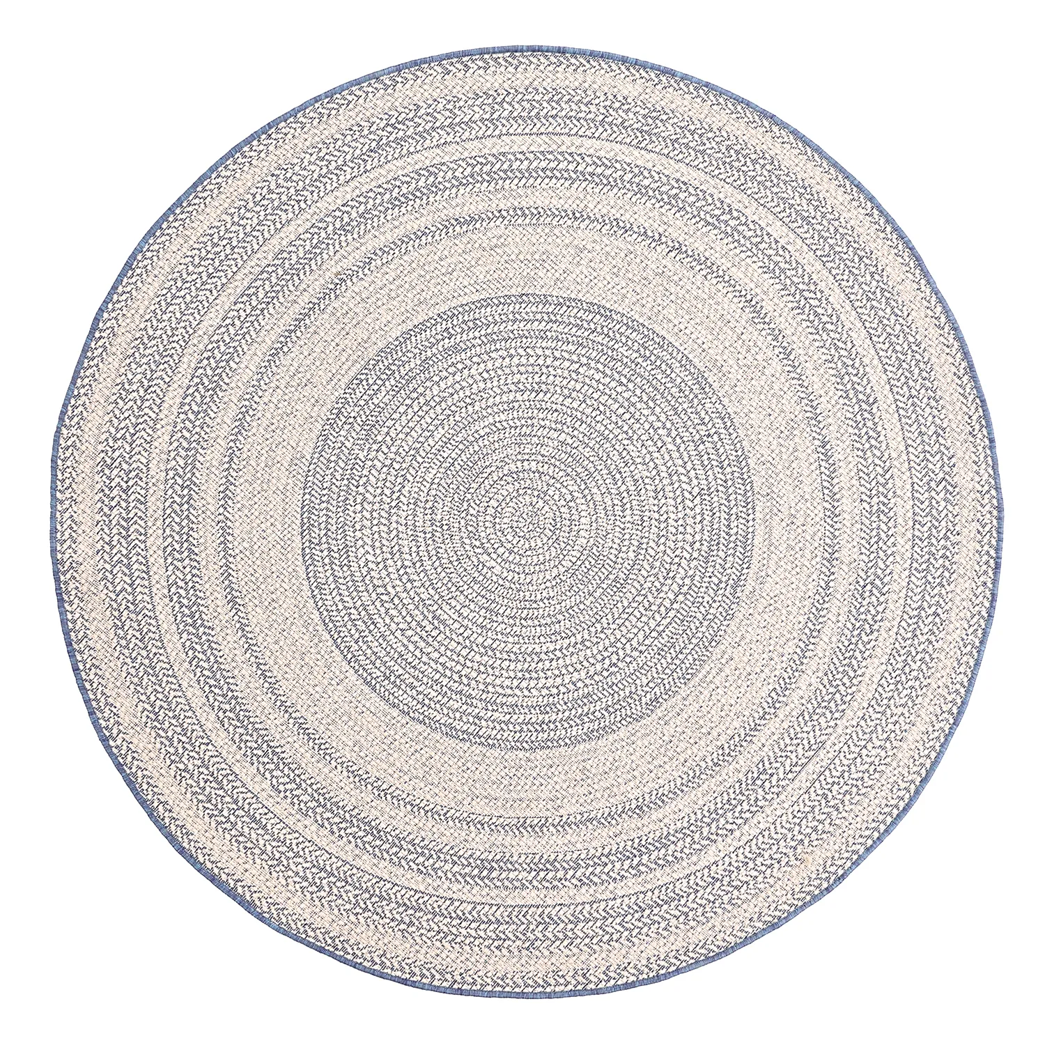 Tappeto rotondo - Indoor/Outdoor Angus (blu)
