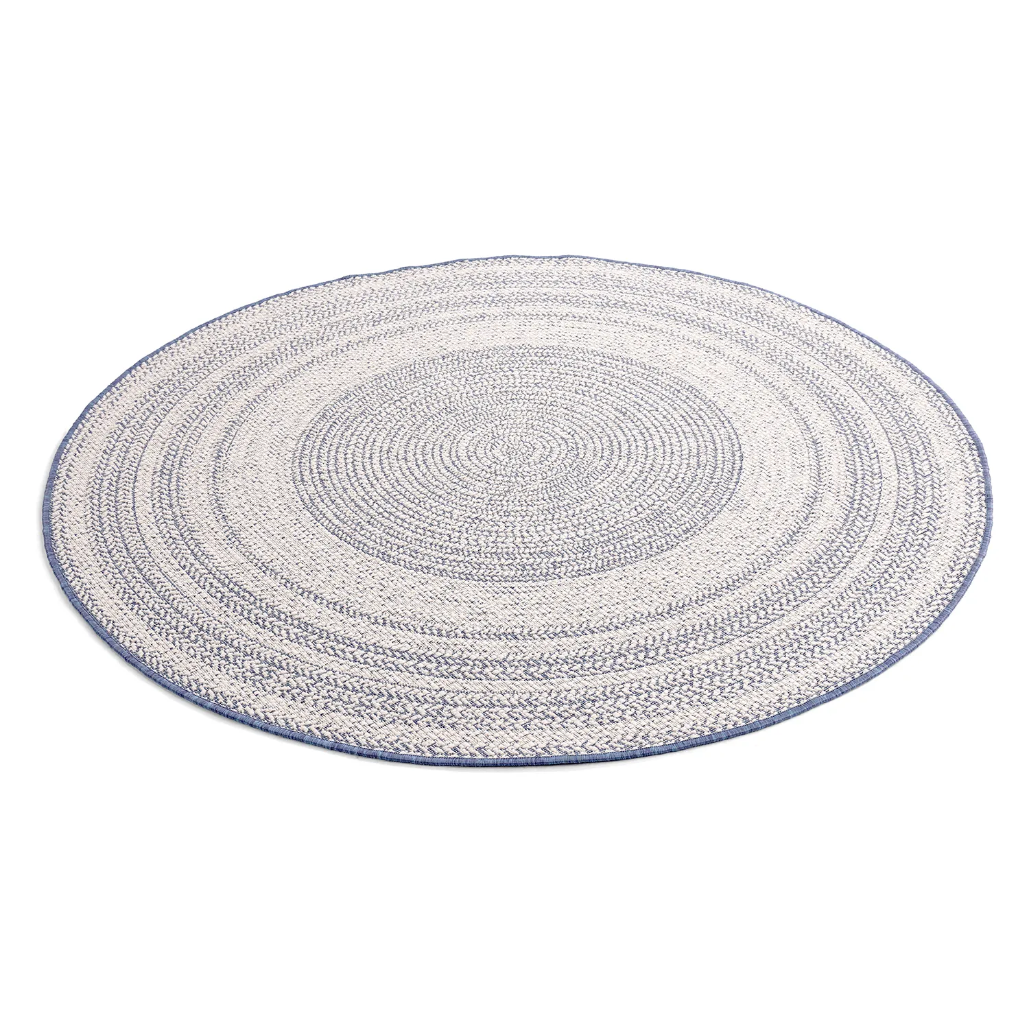 Tappeto rotondo - Indoor/Outdoor Angus (blu)